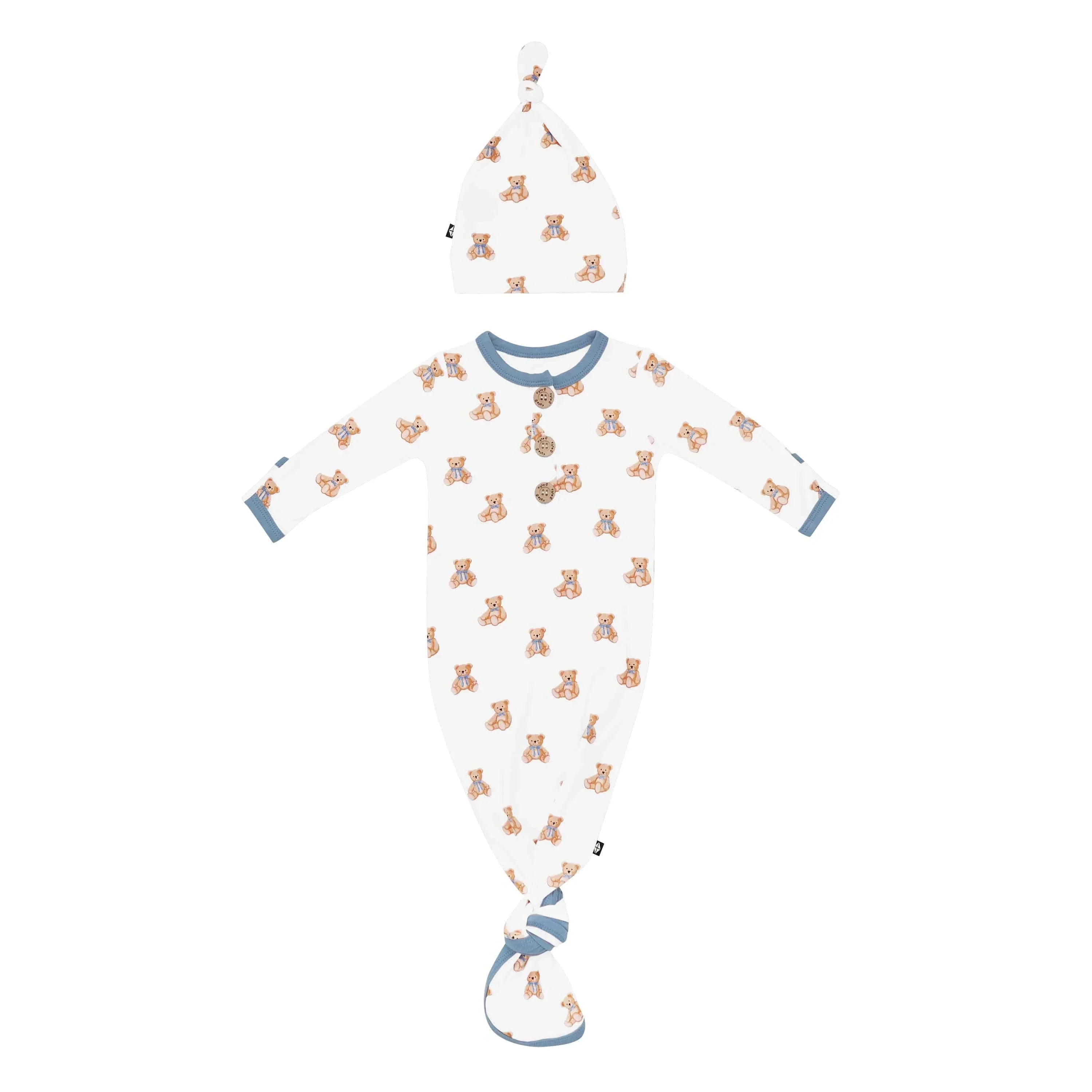 Knotted Gown with Hat Set in Teddy Bear Secondary image