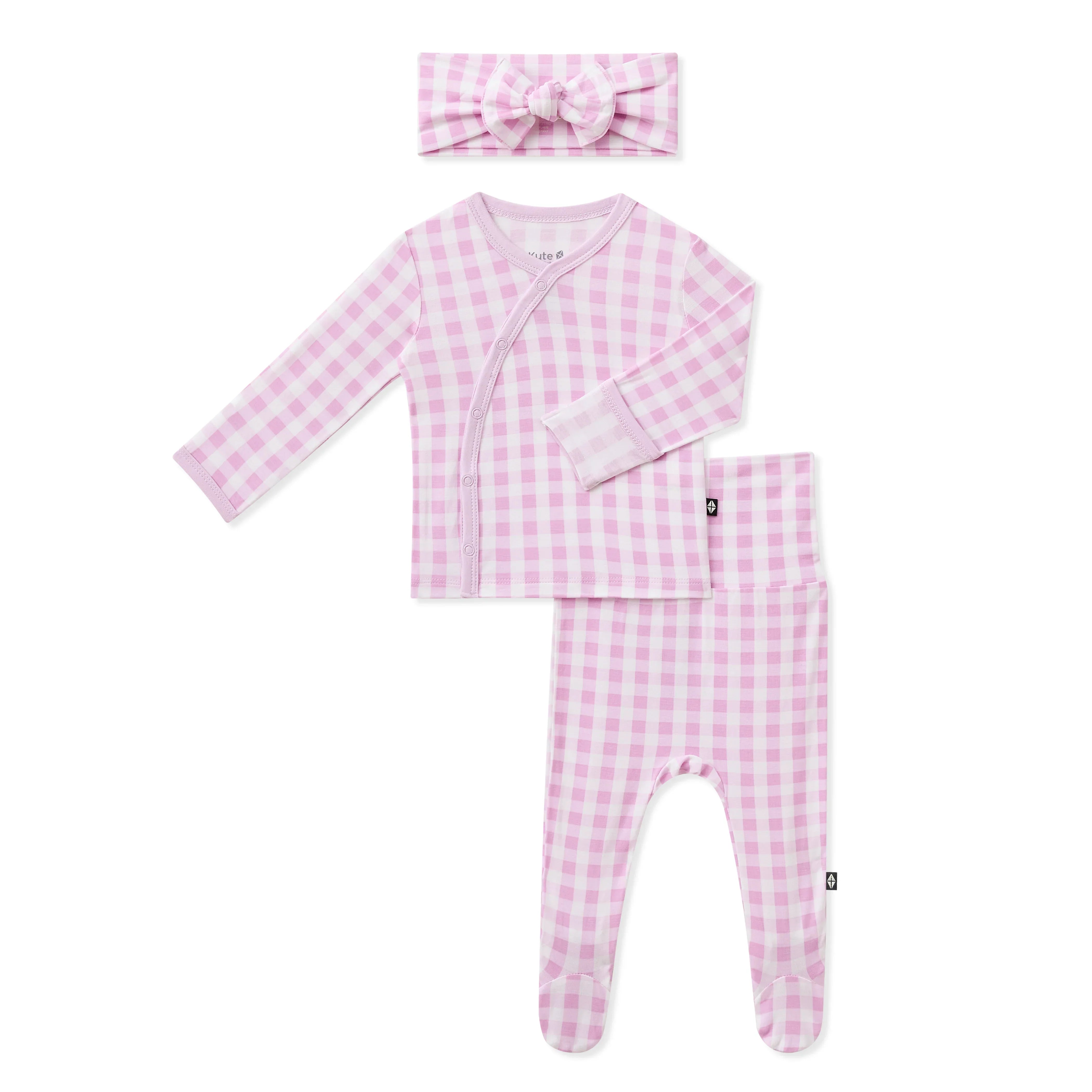 Take Me Home Set with Bow in Gingham Thistle Secondary image