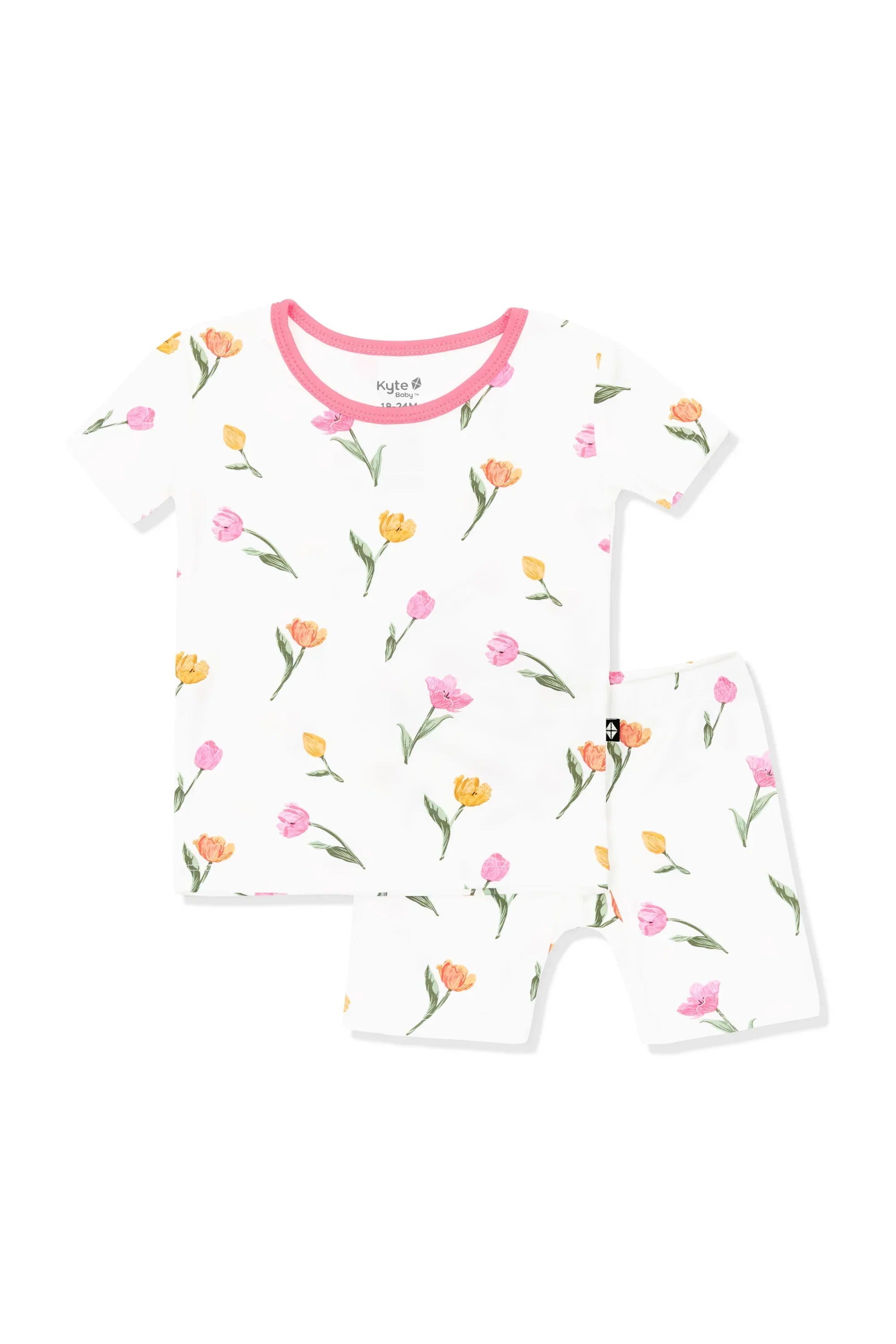 Short Sleeve Pajamas in Tulip Secondary image