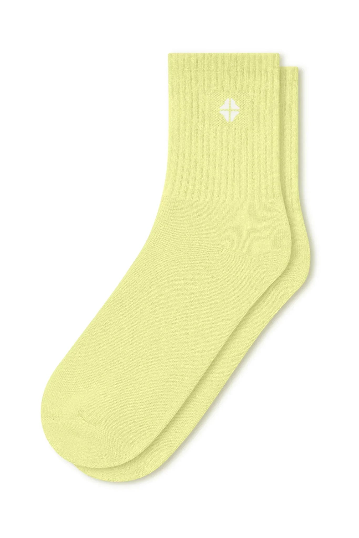 Adult Crew Socks in Citron Secondary image