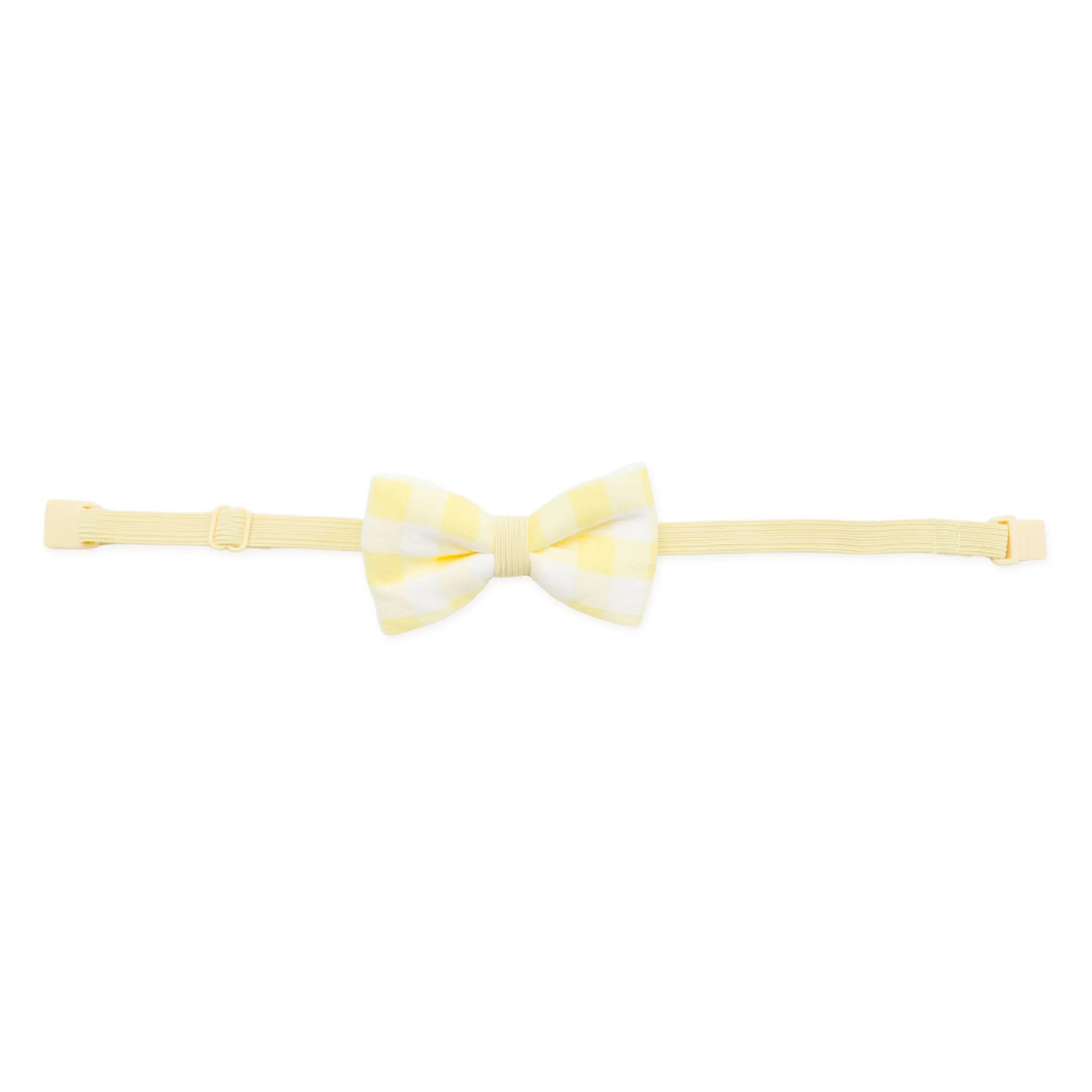 Bow Tie in Gingham Chamomile Secondary image