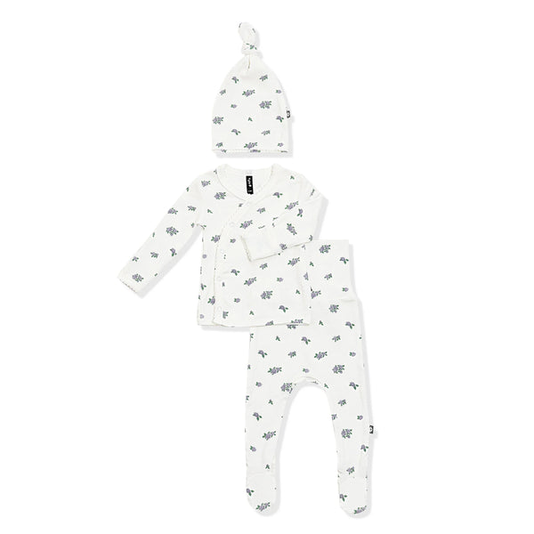 Pointelle Take Me Home Set with Cap in Spray Rose