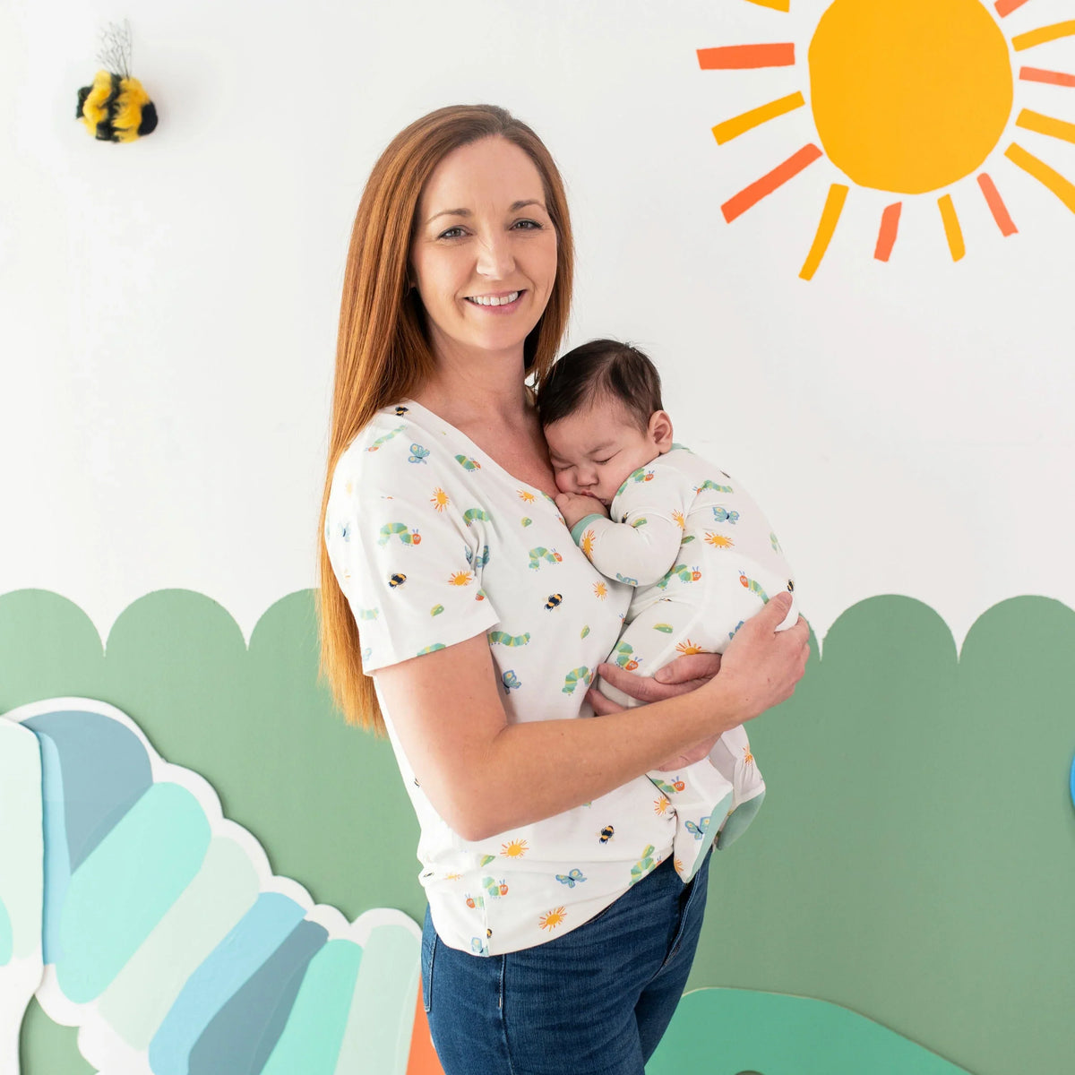 Women’s Relaxed Fit V-Neck in The Very Hungry Caterpillar™ and Friends Main image