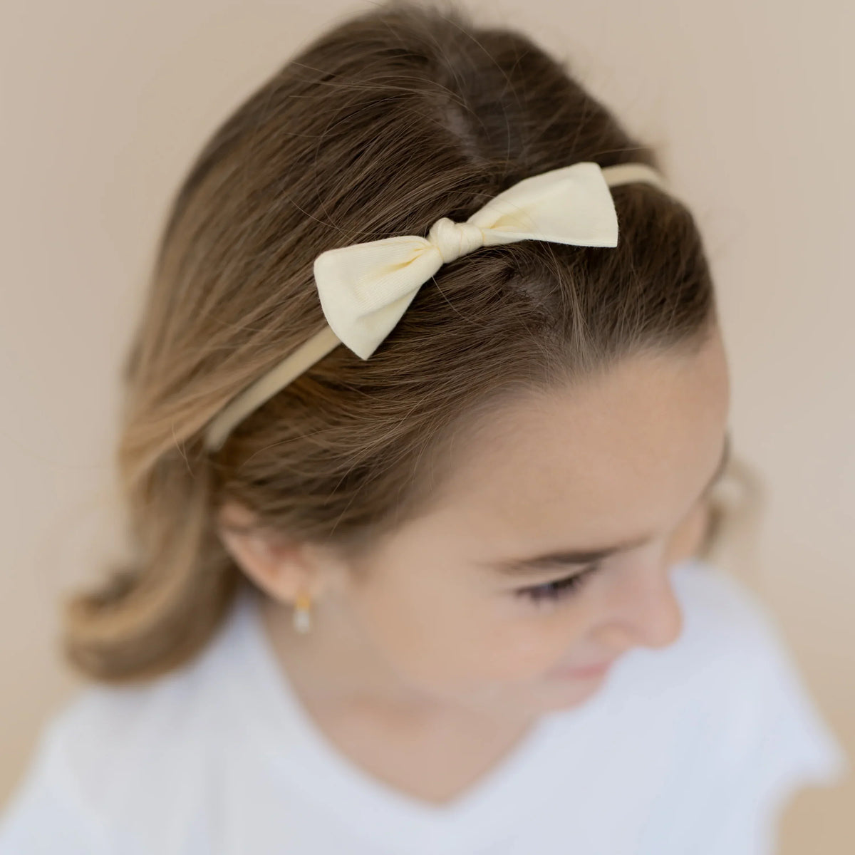 Tiny Nylon Bow in Chamomile Main image