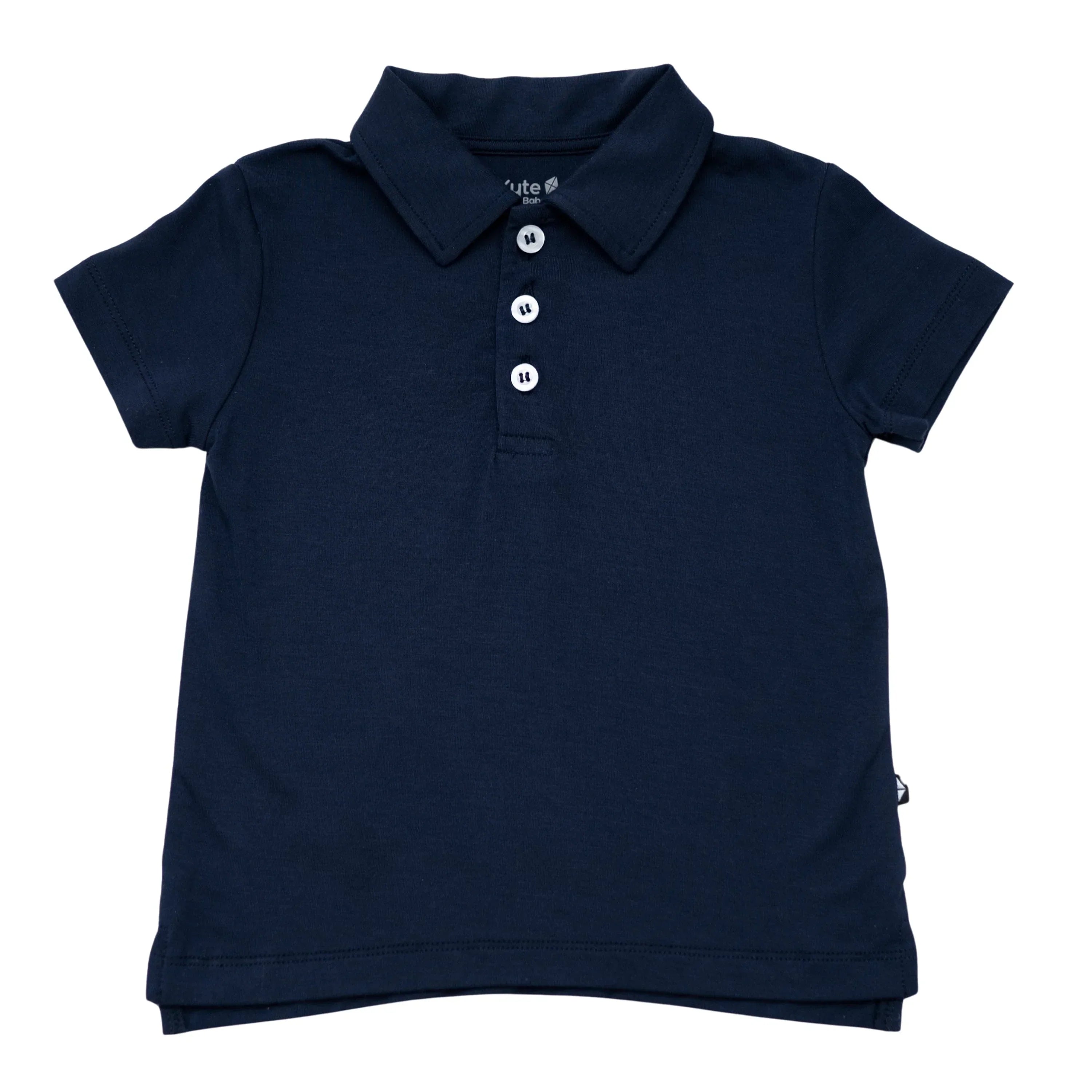 Toddler Short Sleeve Polo in Navy Secondary image