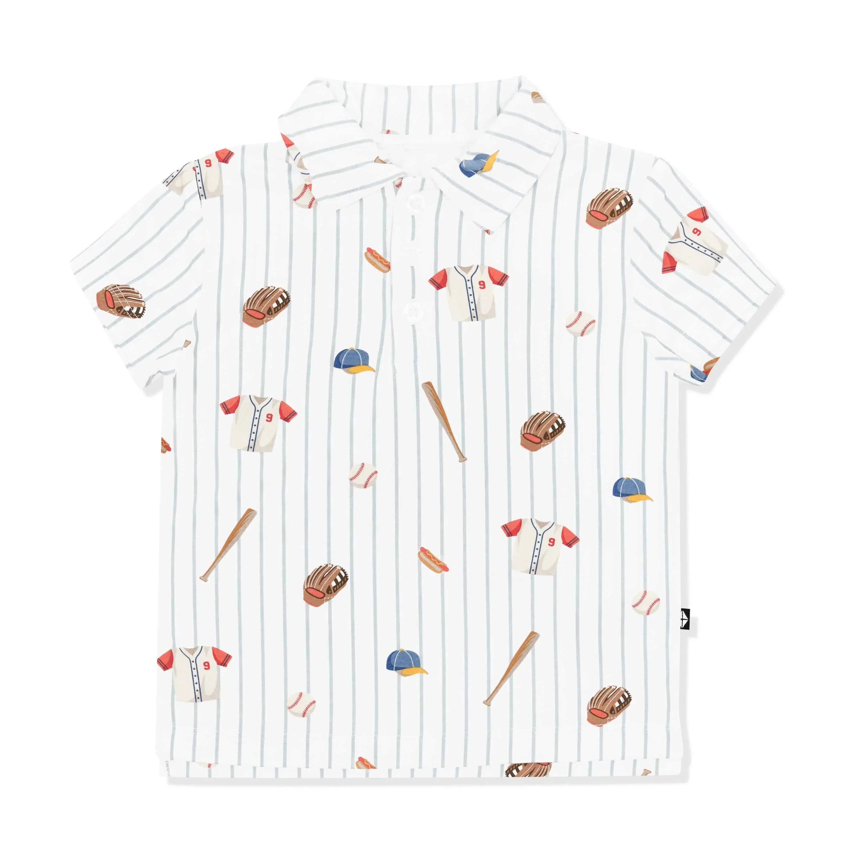 Toddler Short Sleeve Polo in Home Run Secondary image