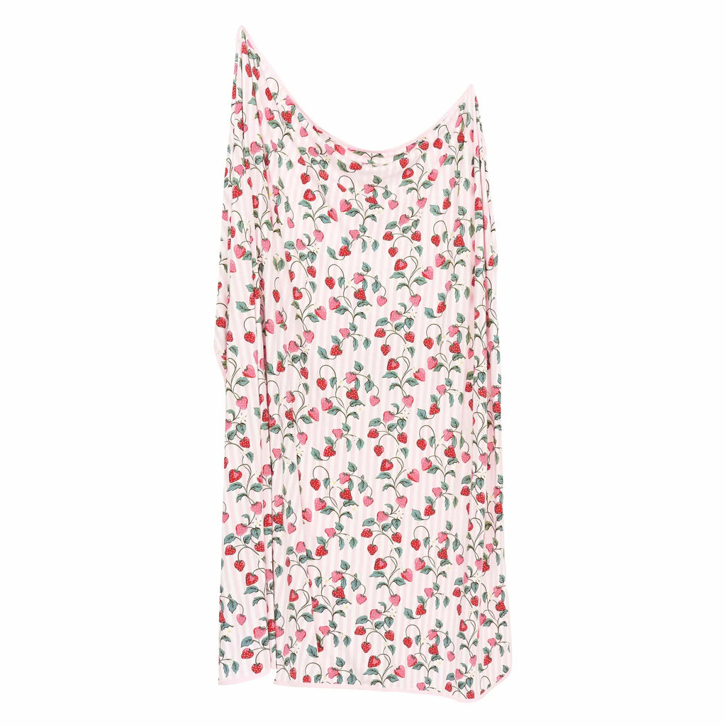 Swaddle Blanket in Strawberry Fields