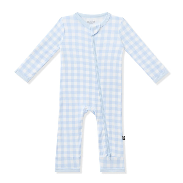 Zippered Romper in Gingham Breeze
