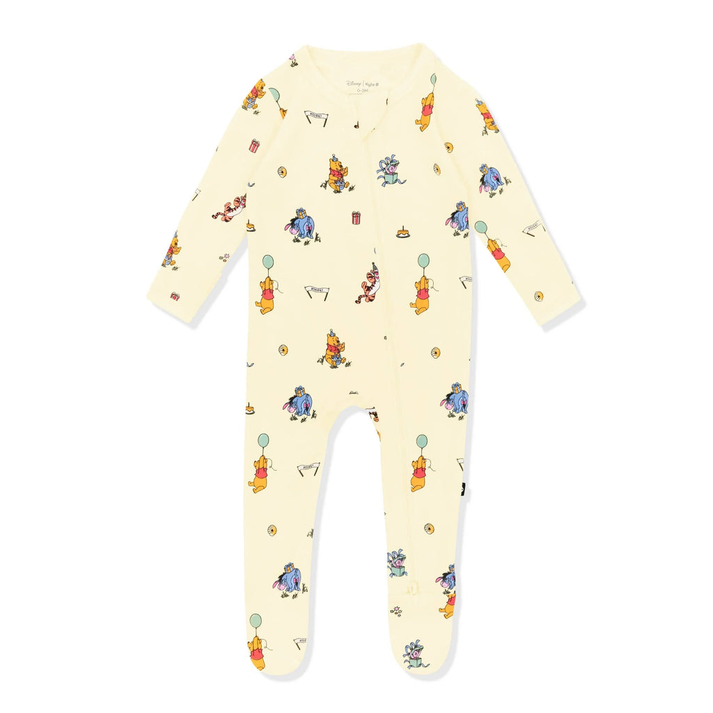 Zippered Footie in Winnie the Pooh Celebration