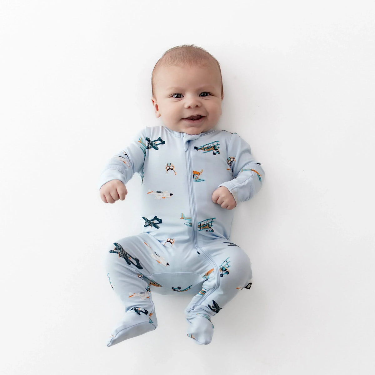 Zippered Footie in Take Off Main image