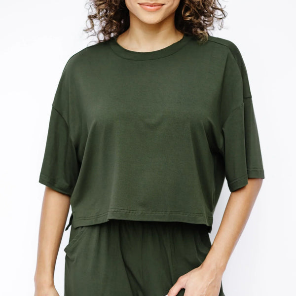 Women's Wide Leg Pant Set in Fir