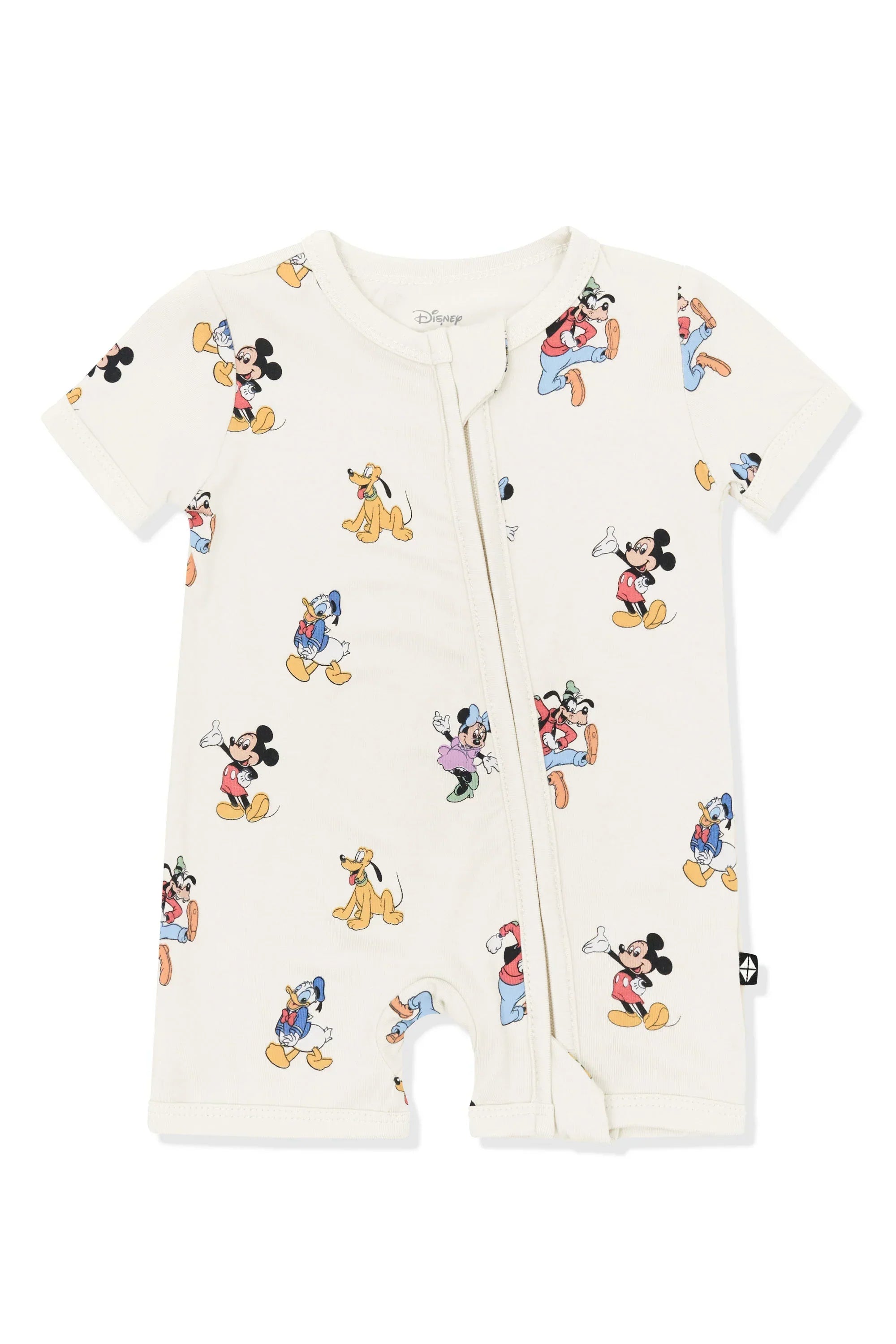 Zipper Shortall Romper in Mickey Mouse and Friends Secondary image
