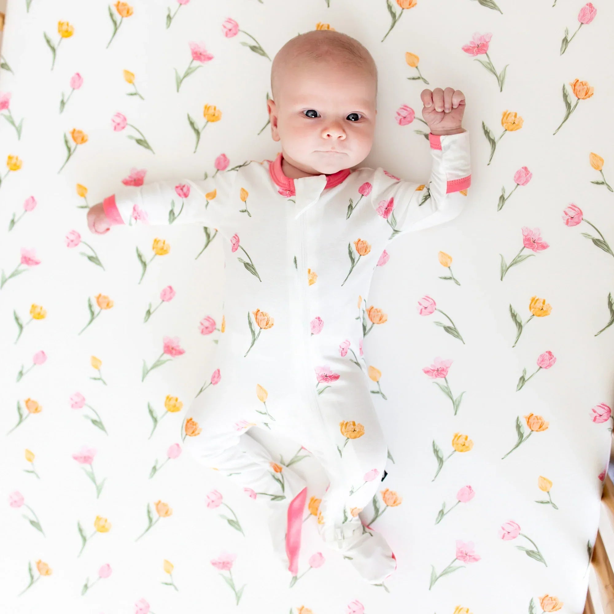 Crib Sheet in Tulip Secondary image