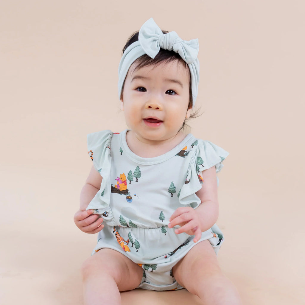 Bubble Romper in Winnie the Pooh Hundred Acre Wood