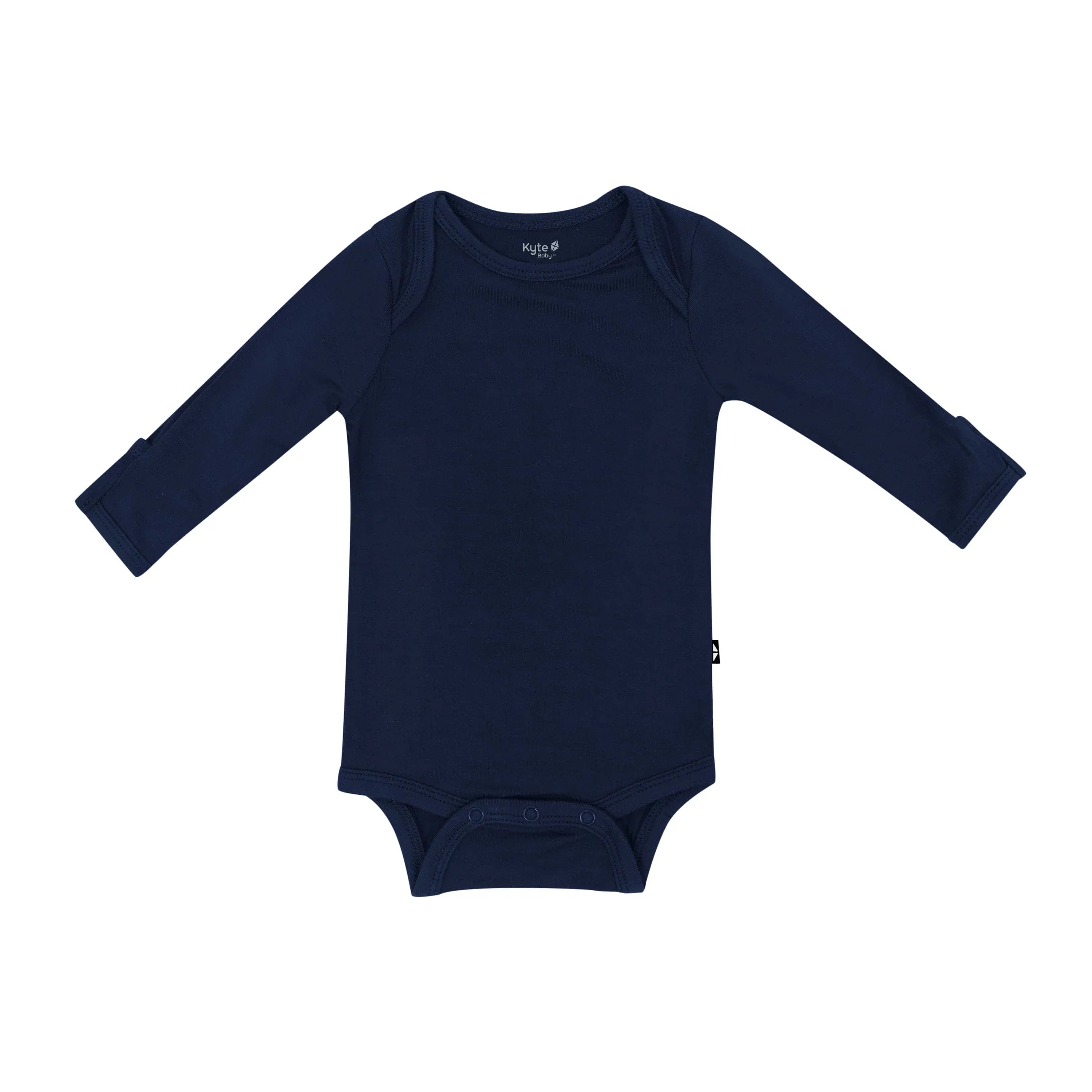 Long Sleeve Bodysuit in Navy Secondary image