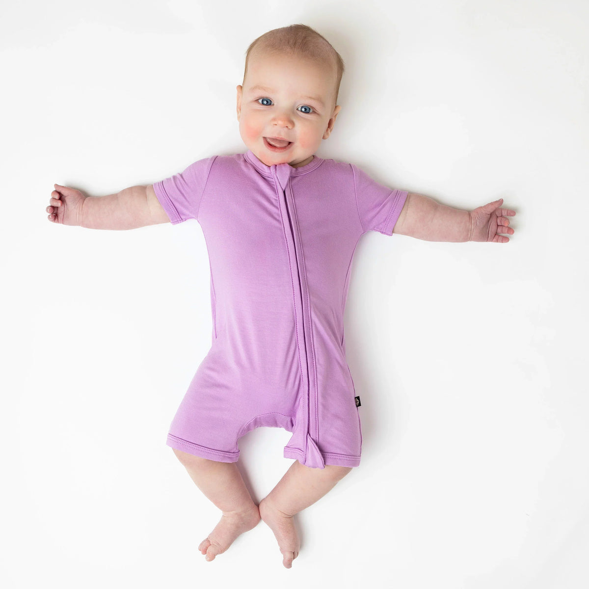 Zippered Shortall Romper in Poi Main image
