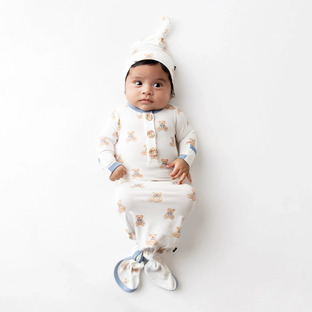 Knotted Gown with Hat Set in Teddy Bear Main image