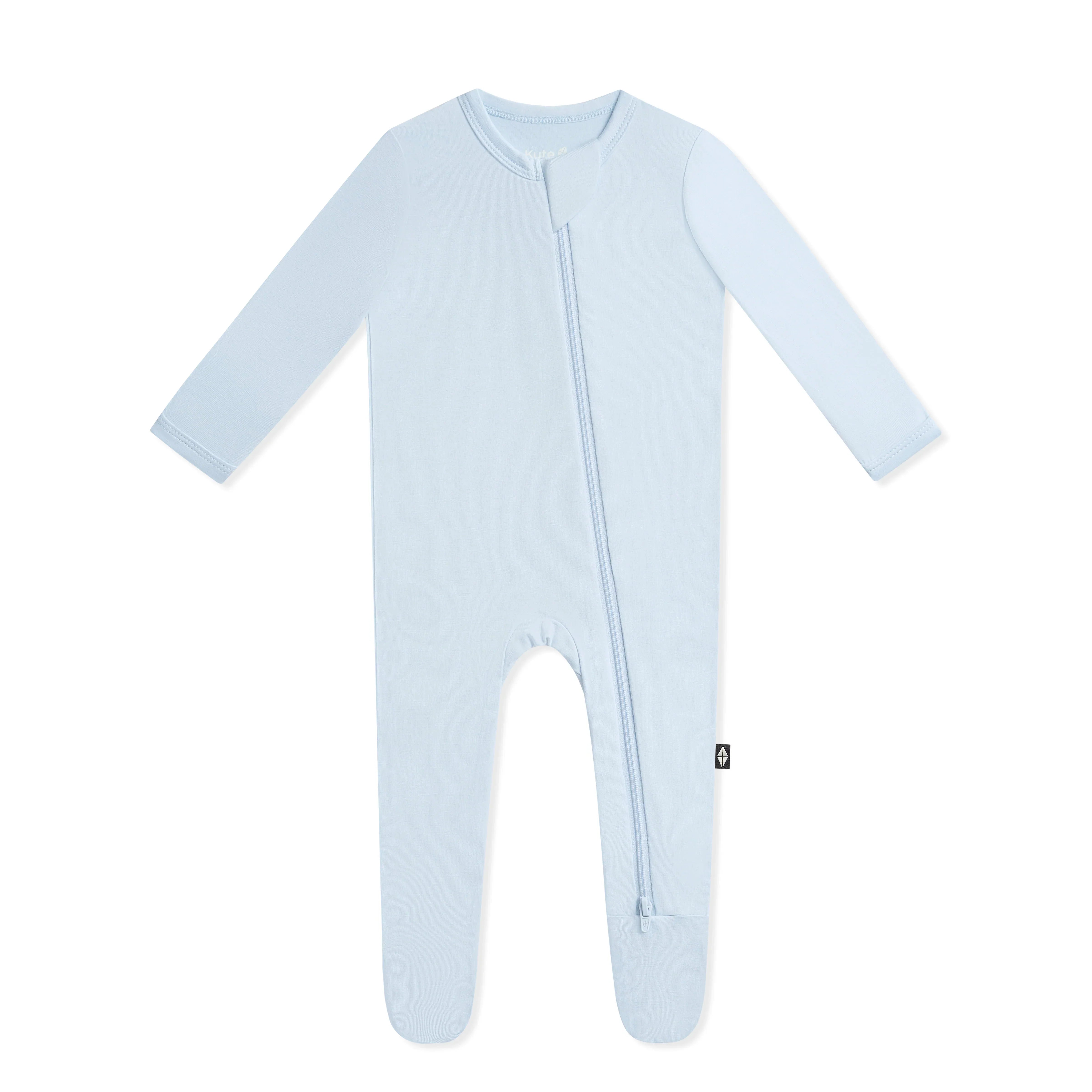 Zippered Footie in Breeze Secondary image