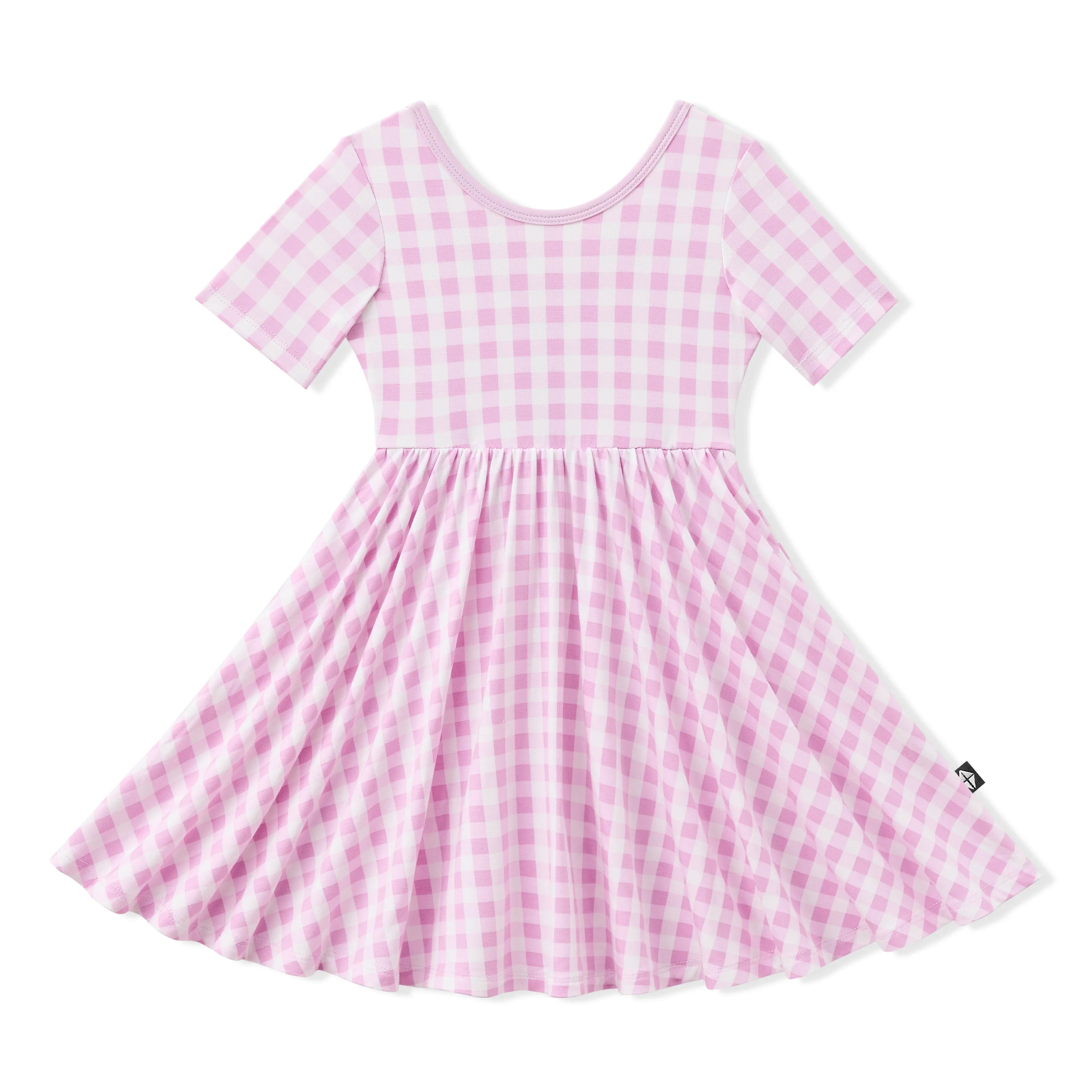 Twirl Dress in Gingham Thistle Secondary image