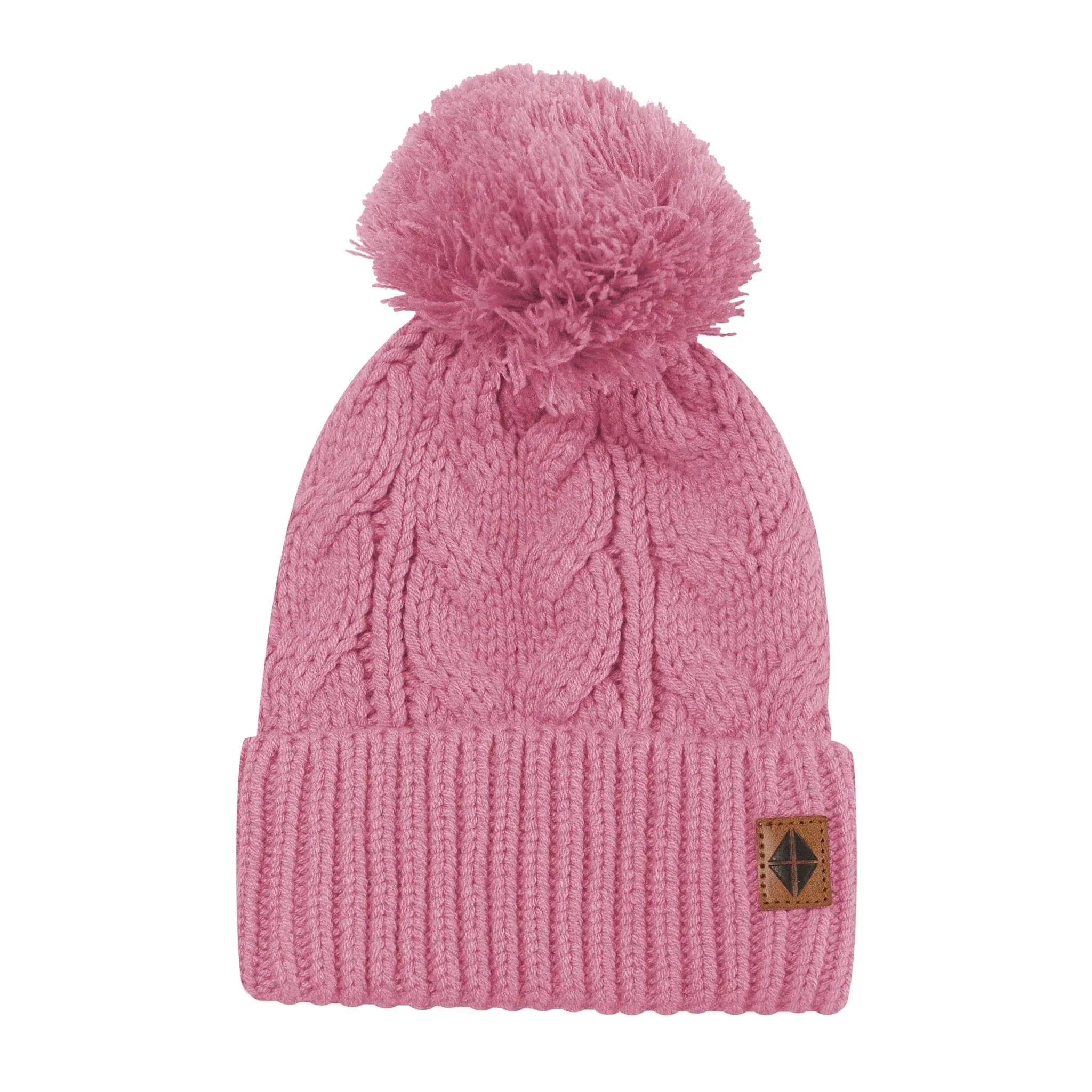 Chunky Cable Knit Beanie in Apple Blossom Secondary image