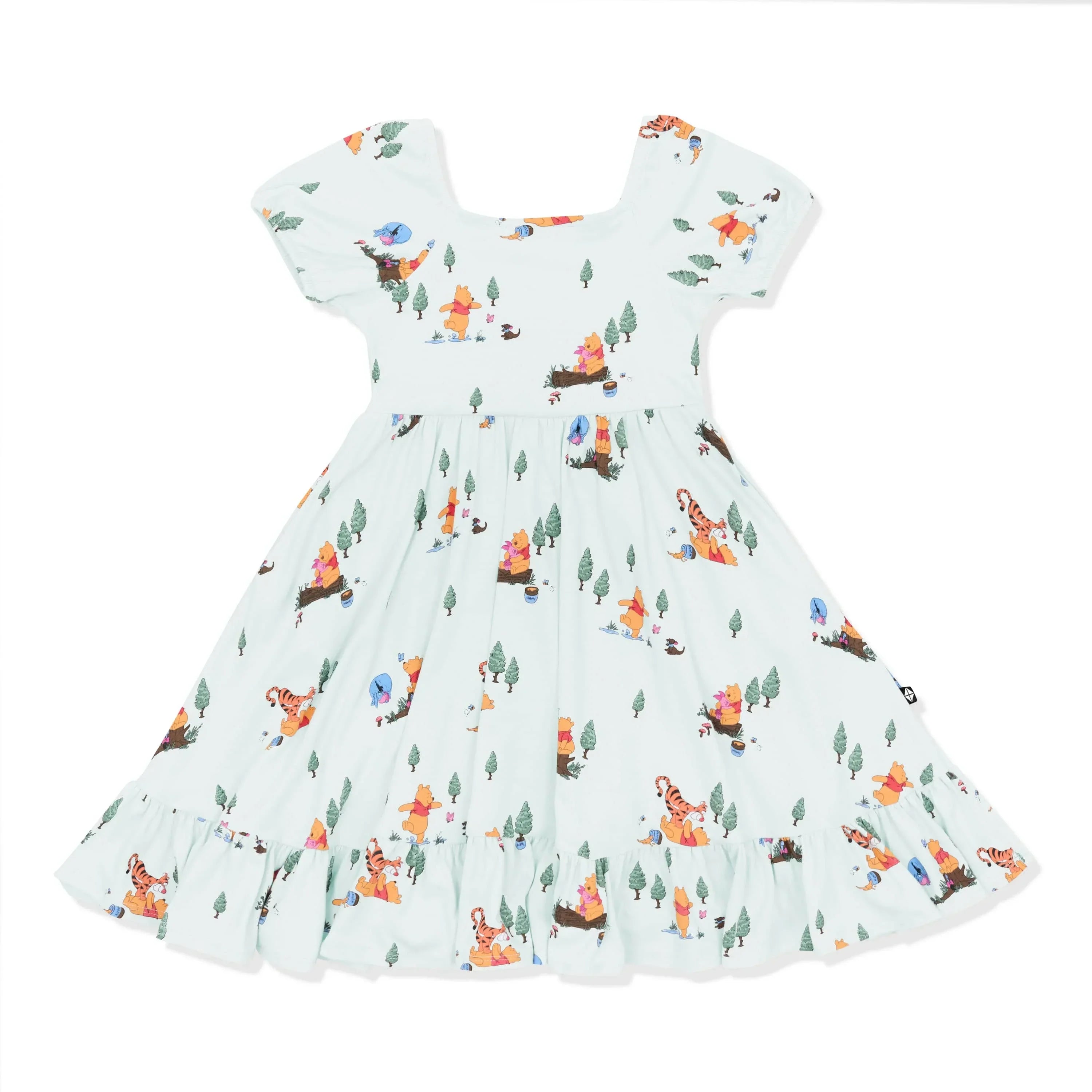 Puff Sleeve Twirl Dress in Winnie the Pooh Hundred Acre Wood Secondary image