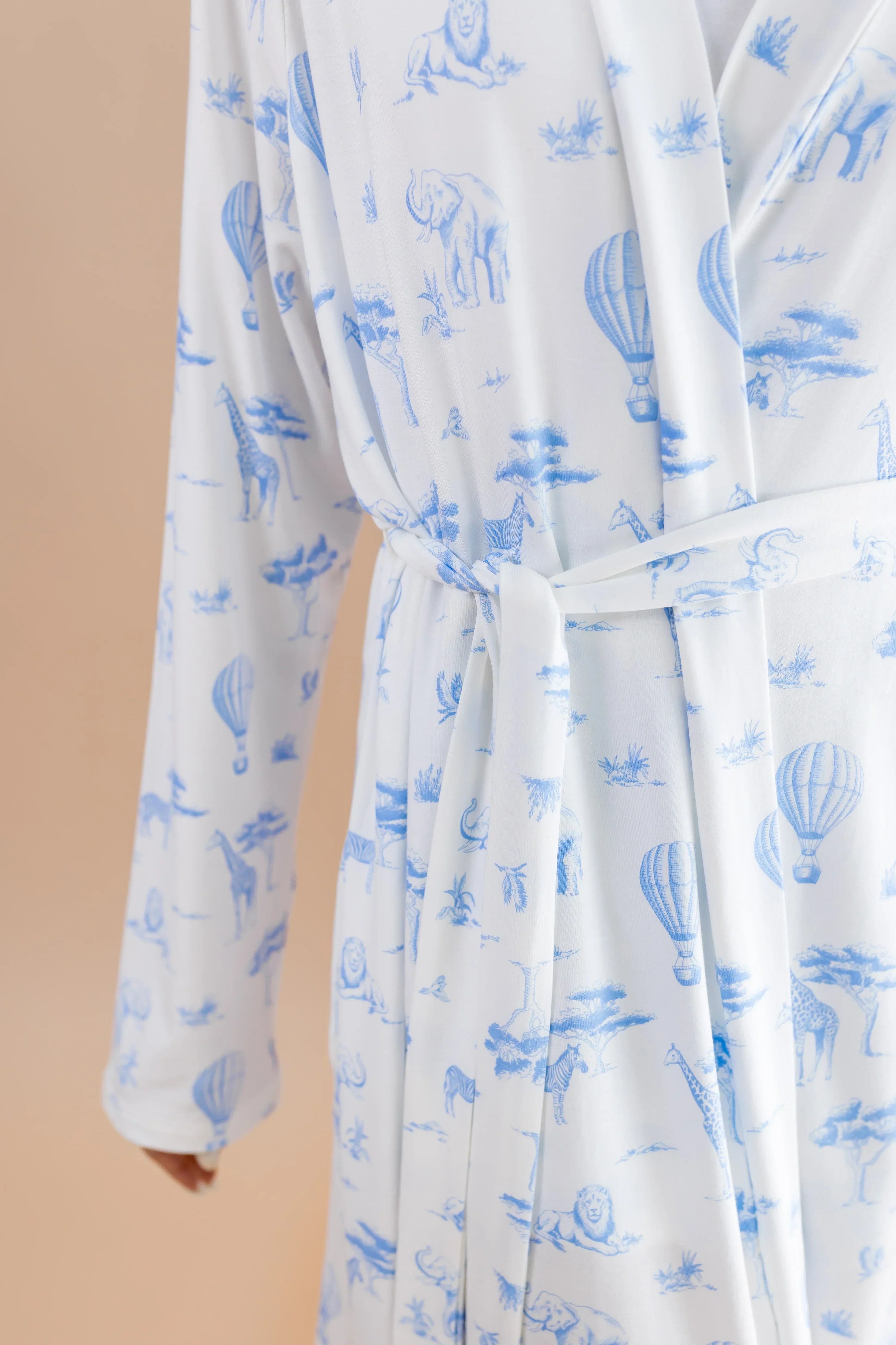 Women's Lounge Robe in Toile Safari Secondary image