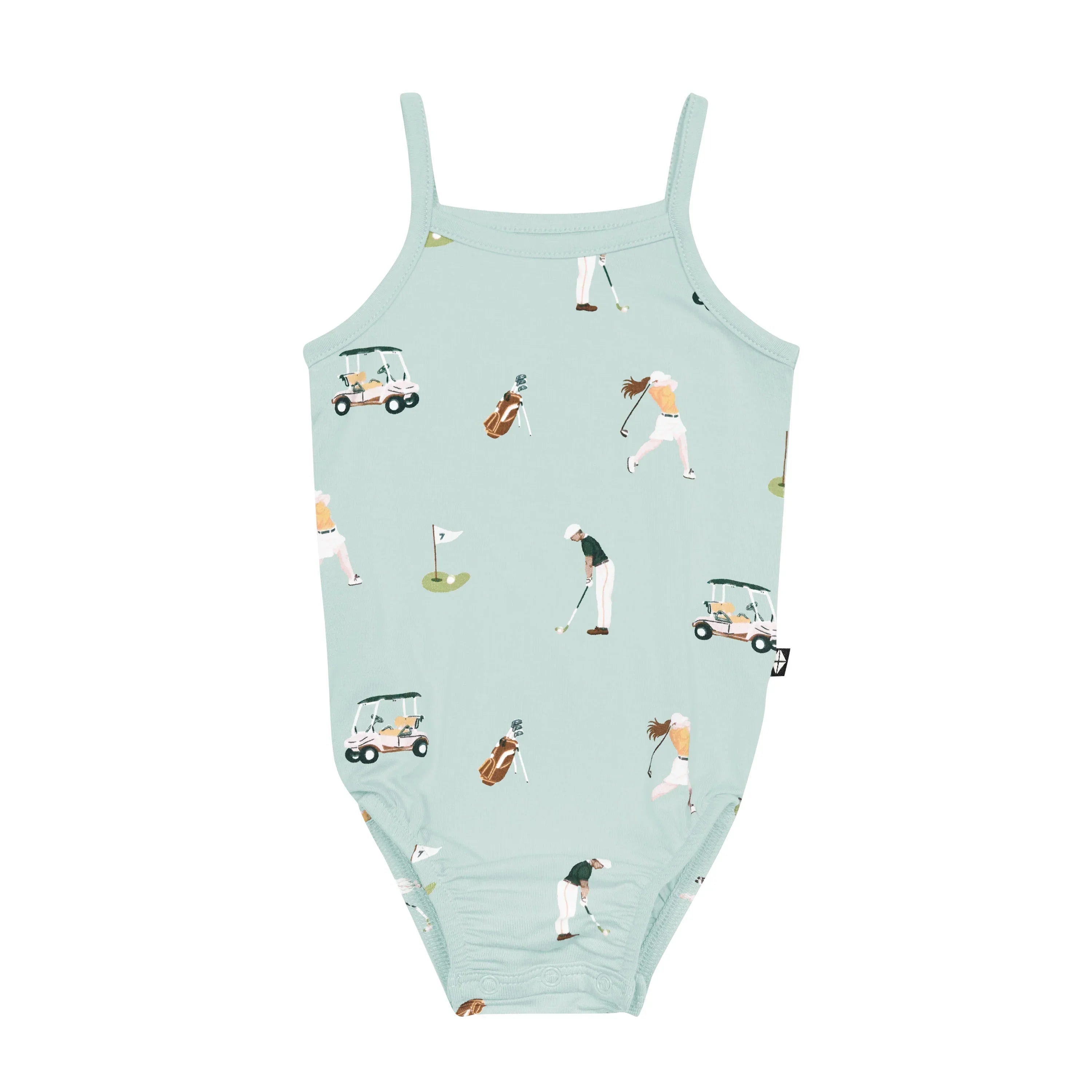 Spaghetti Strap Leotard in Golf Secondary image