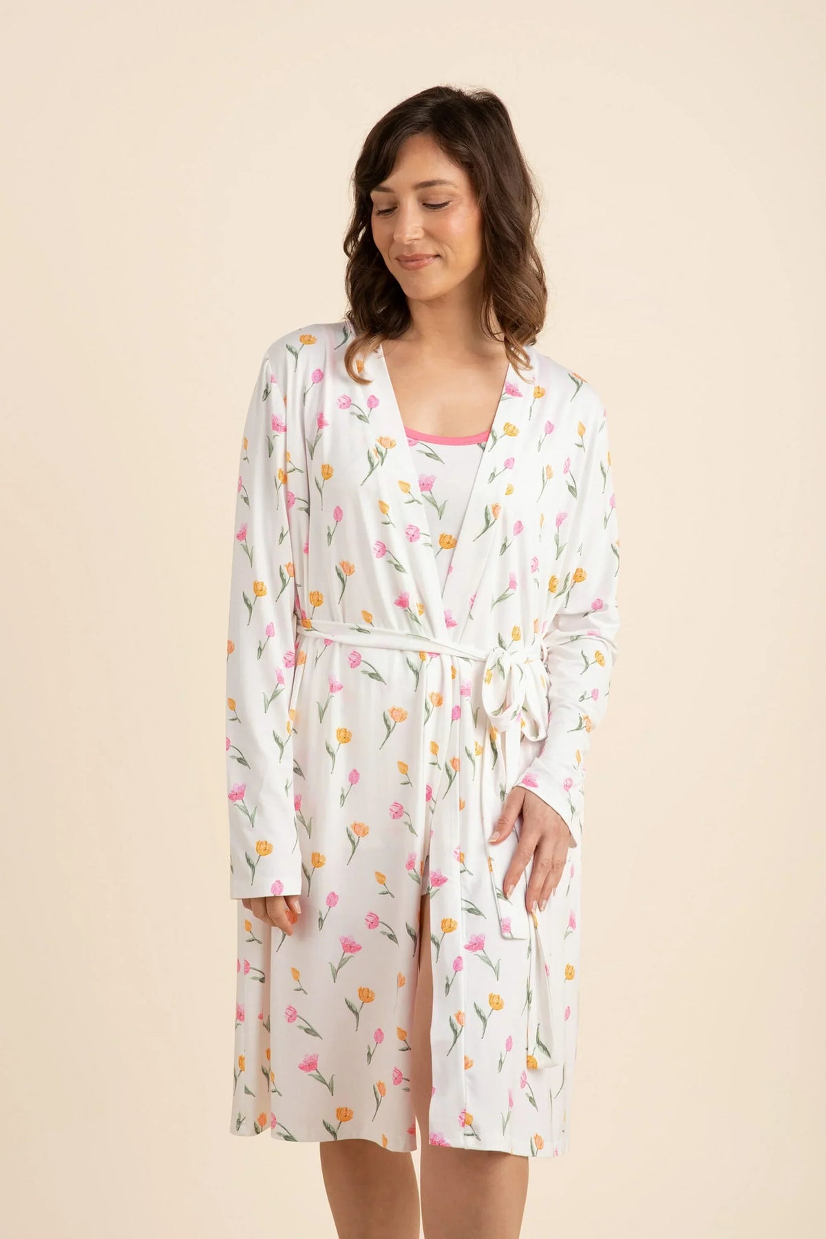 Women's Lounge Robe in Tulip Main image