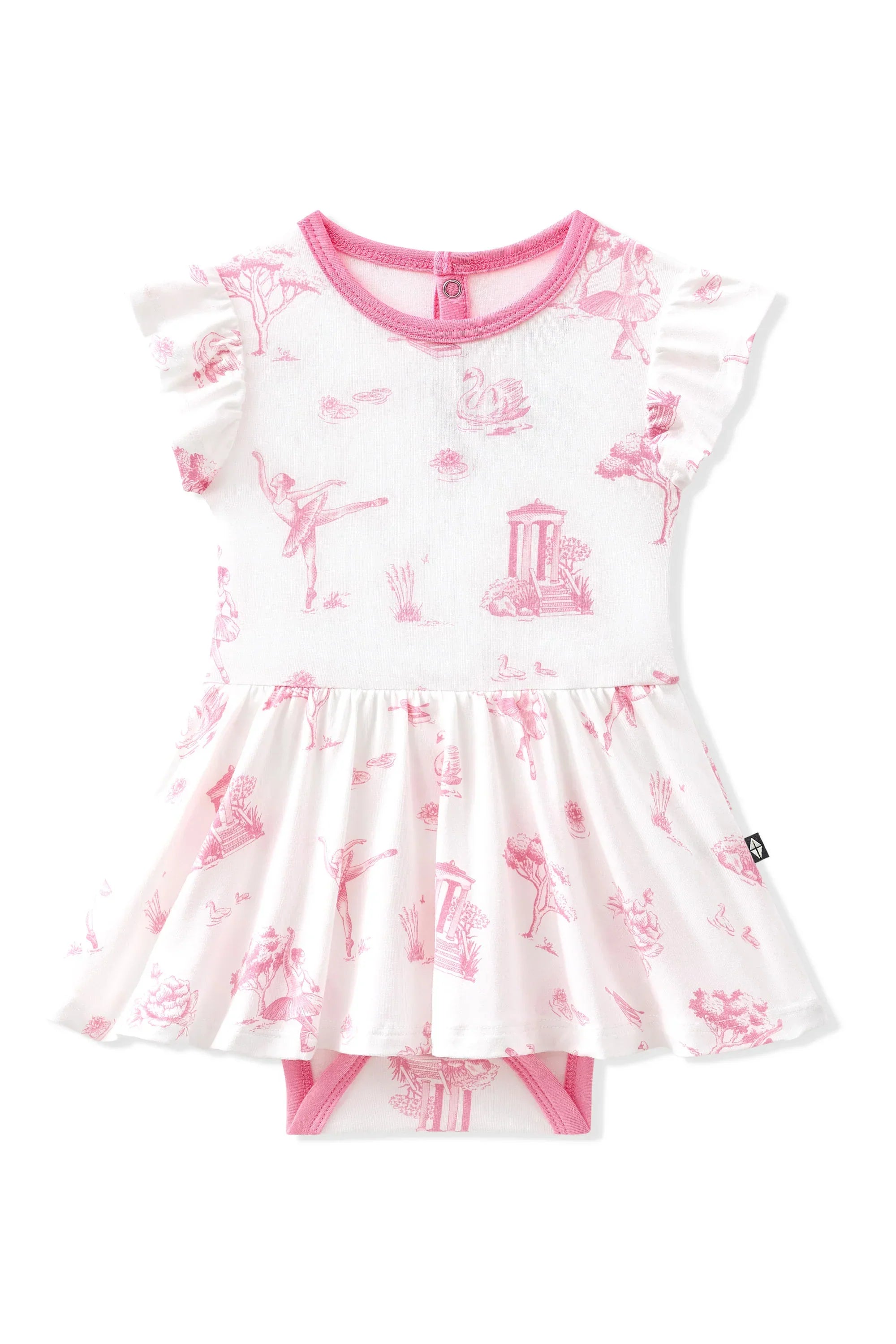 Twirl Bodysuit Dress in Toile Ballet Secondary image