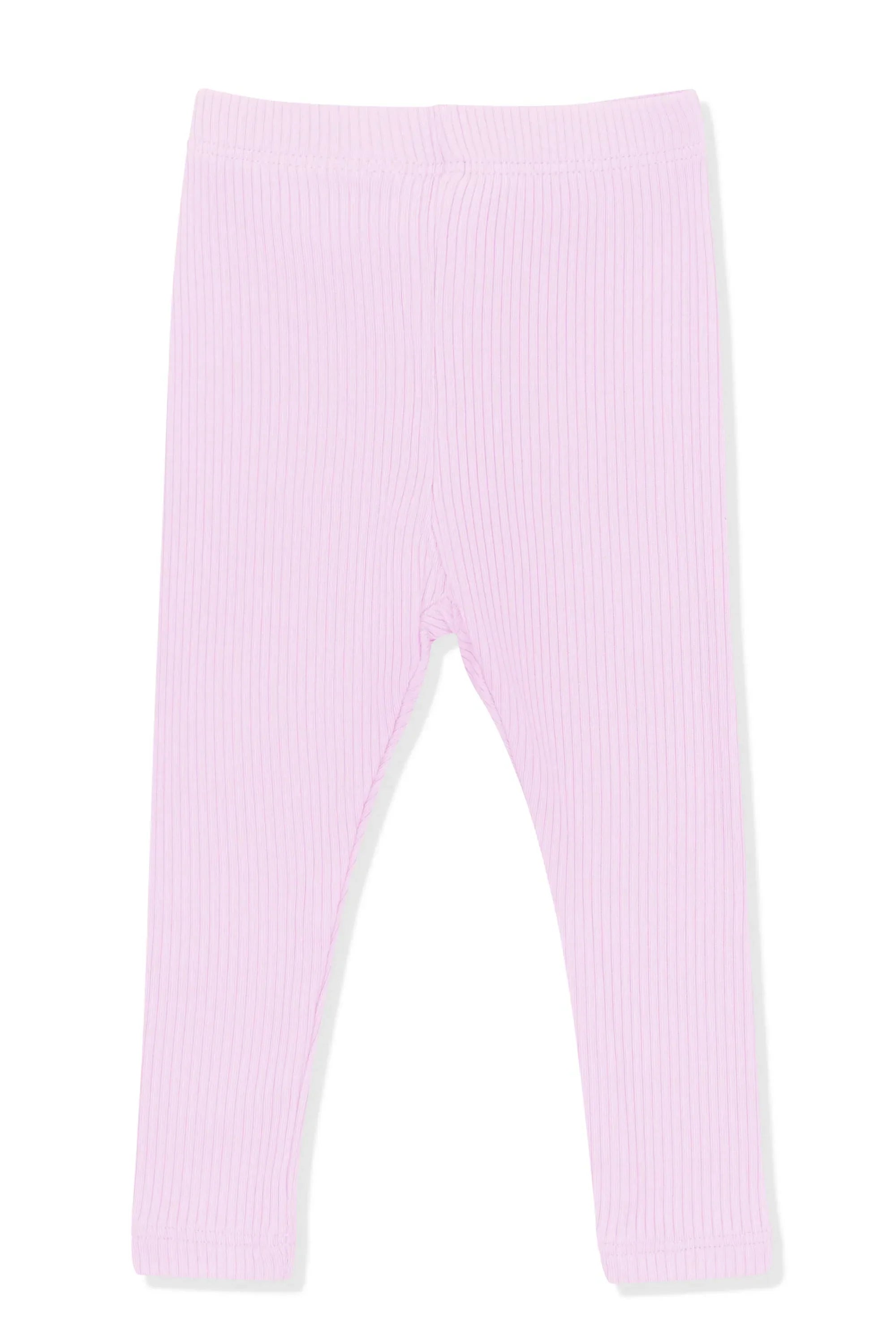 Ribbed Leggings in Thistle Secondary image