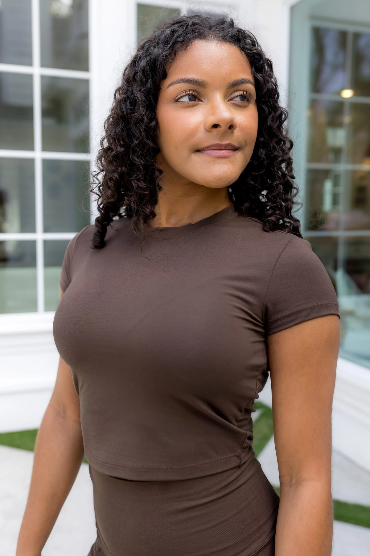 Bamboo Flex Baby Tee in Espresso Main image