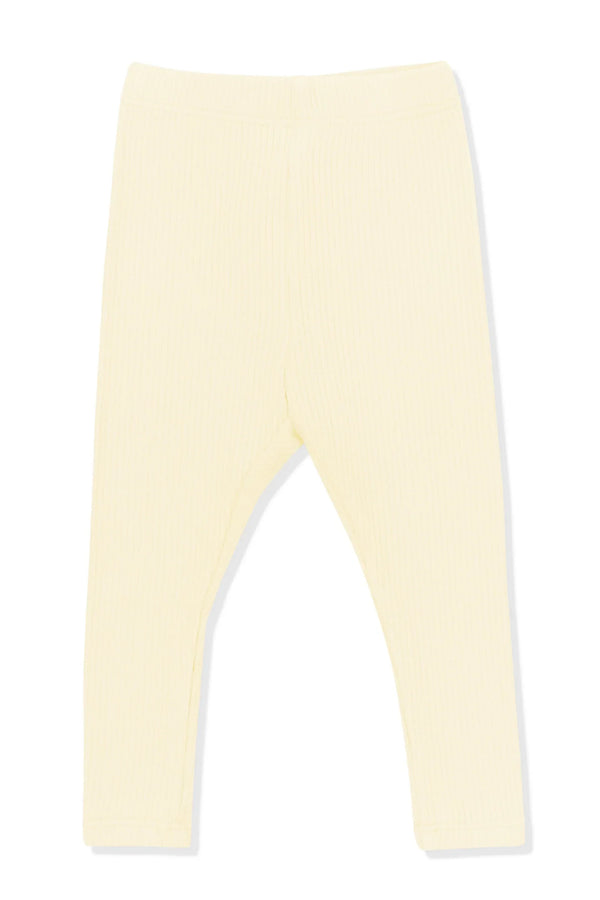 Ribbed Leggings in Chamomile