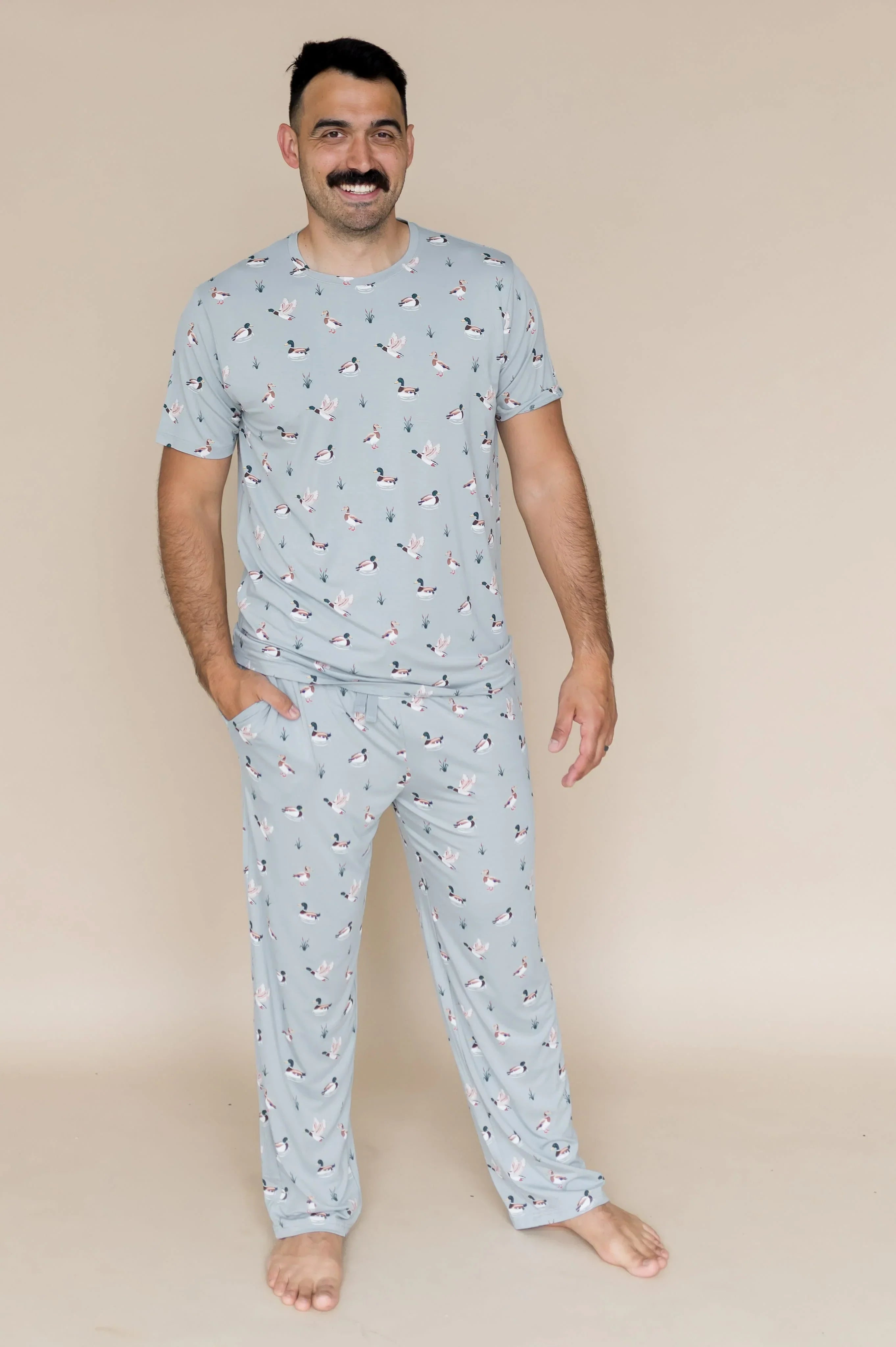 Men's Crew Neck Tee in Mallard Duck Secondary image
