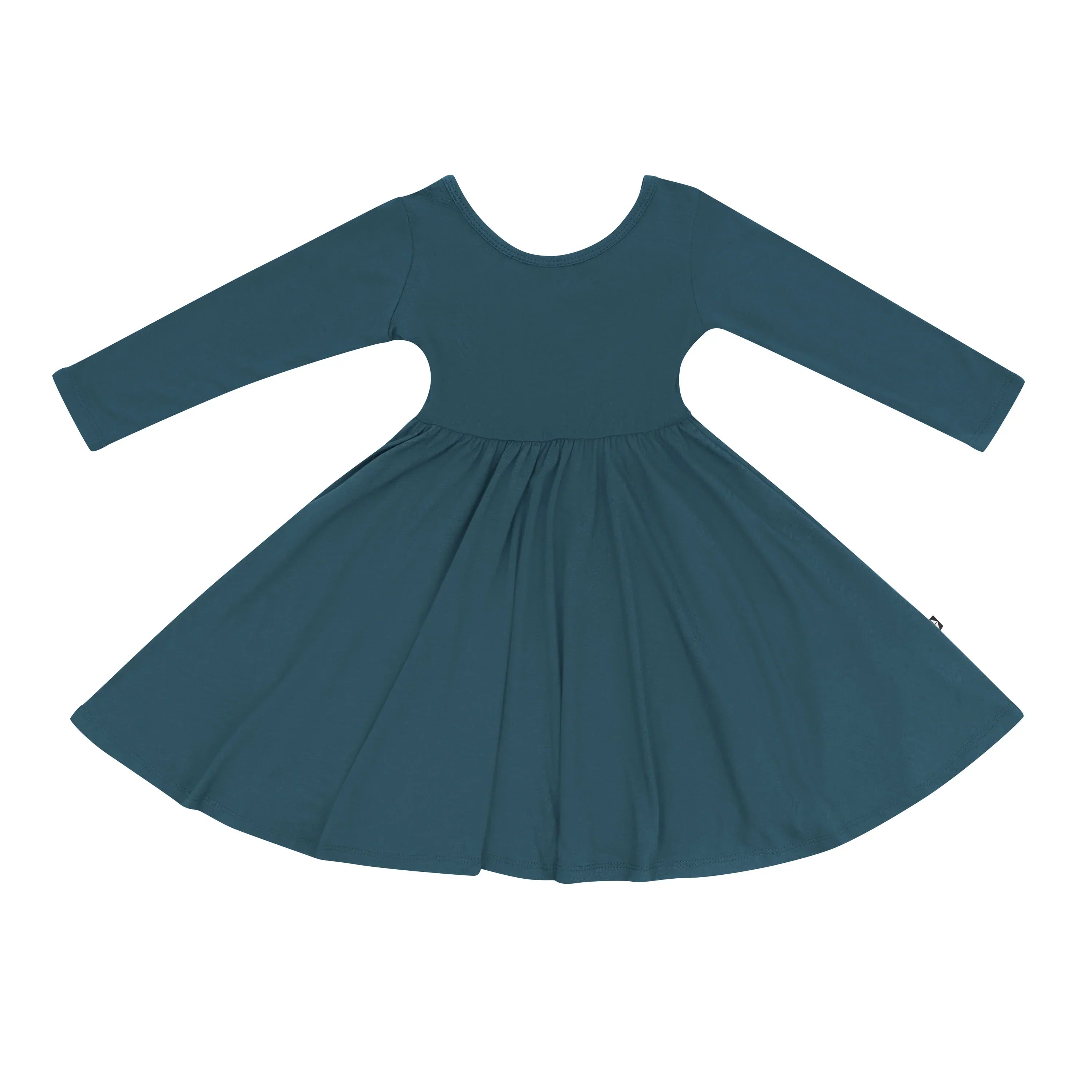 Long Sleeve Twirl Dress in Atlantic Secondary image
