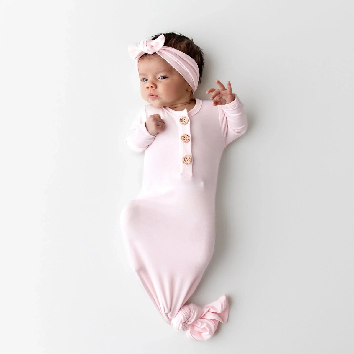 Knotted Gown with Bow Set in Sakura Main image