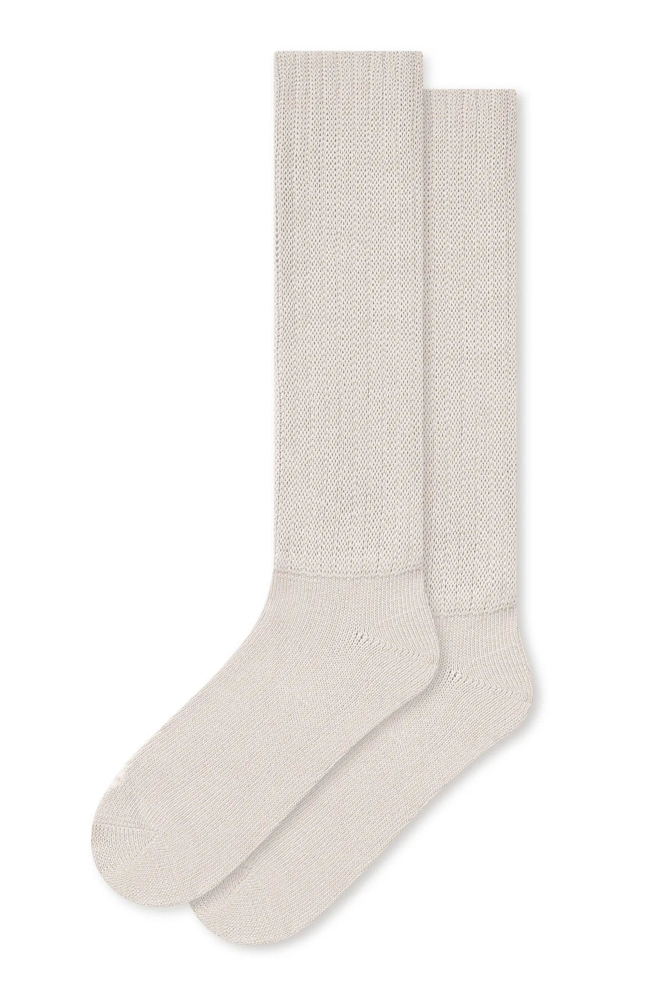 Adult Scrunch Socks in Oat Secondary image