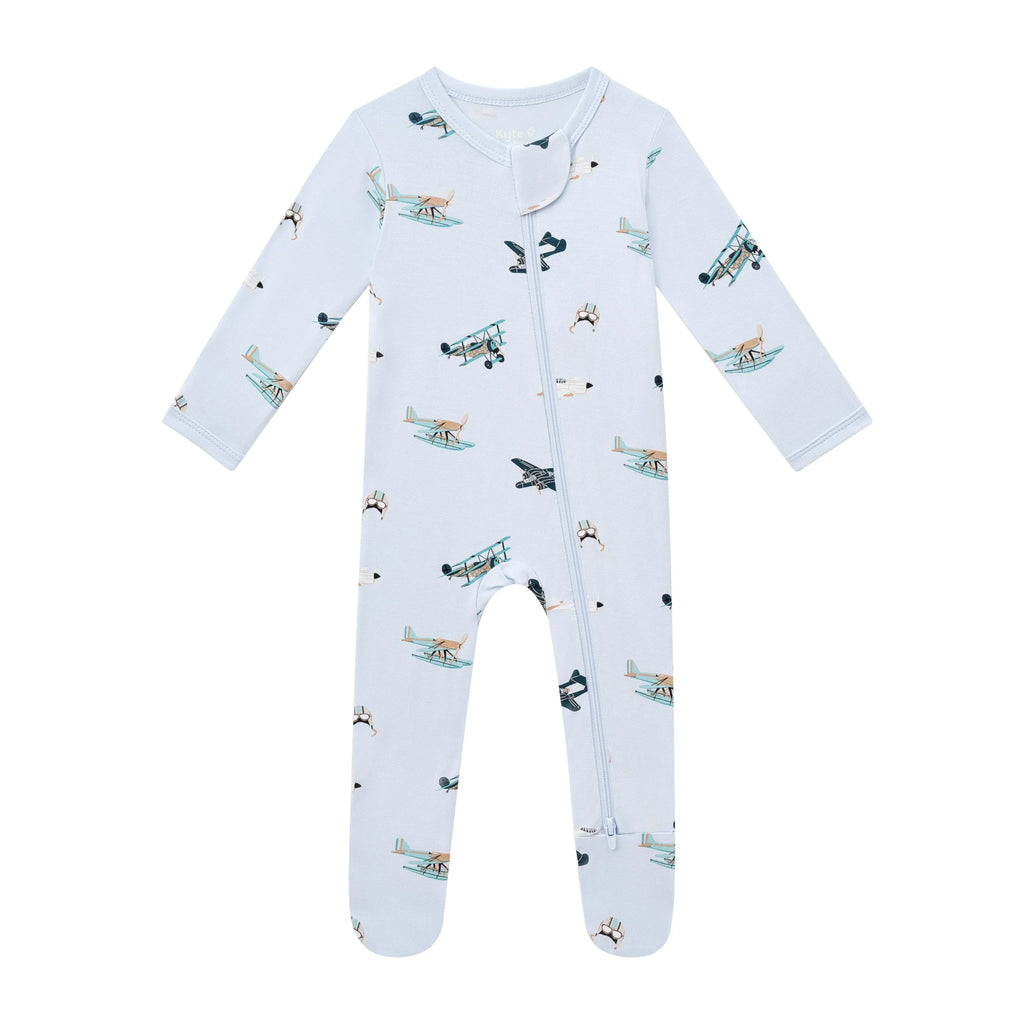 Zippered Footie in Take Off