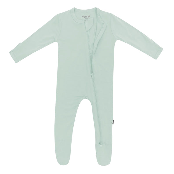 Zippered Footie in Sage