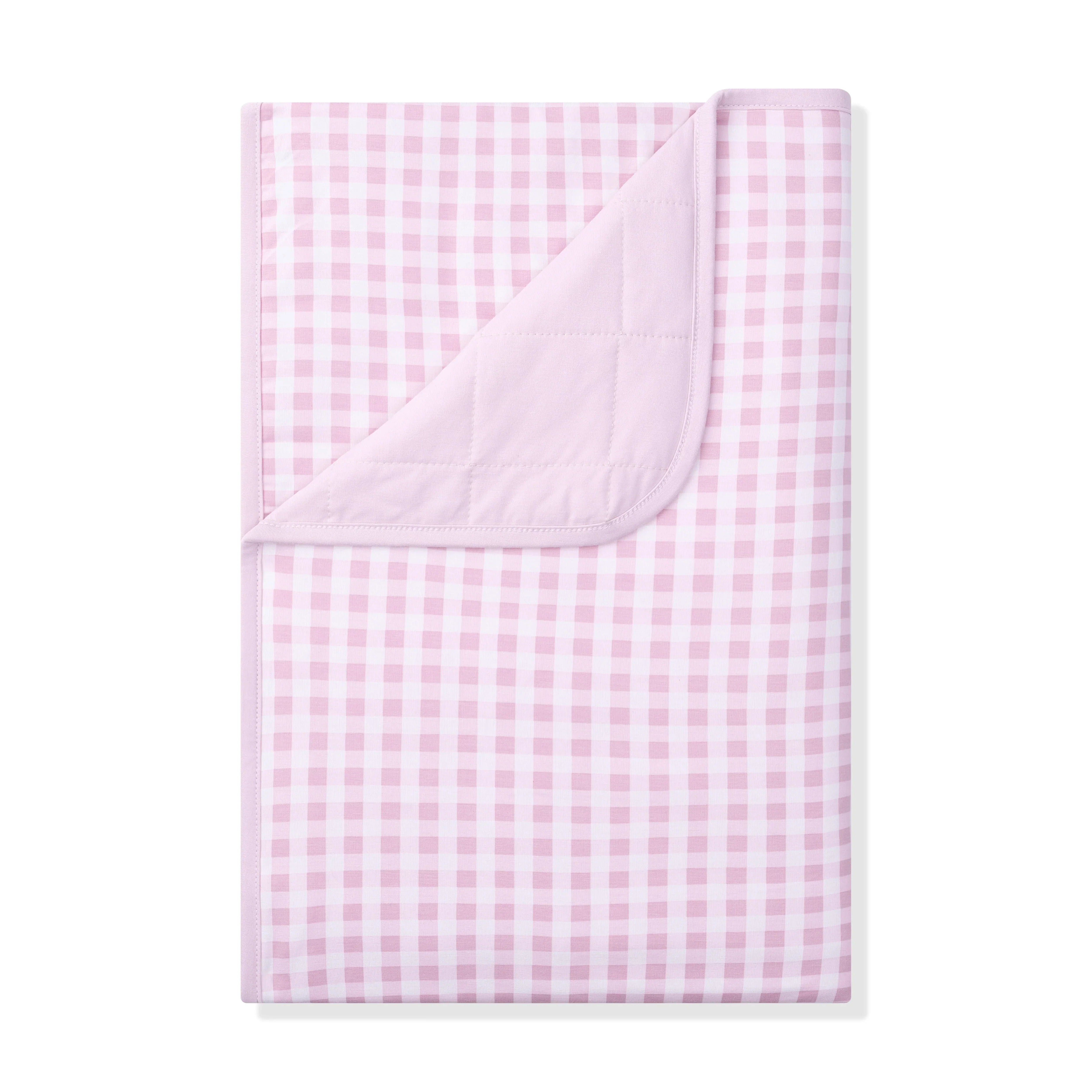 Toddler Blanket in Gingham Thistle 1.0 Secondary image