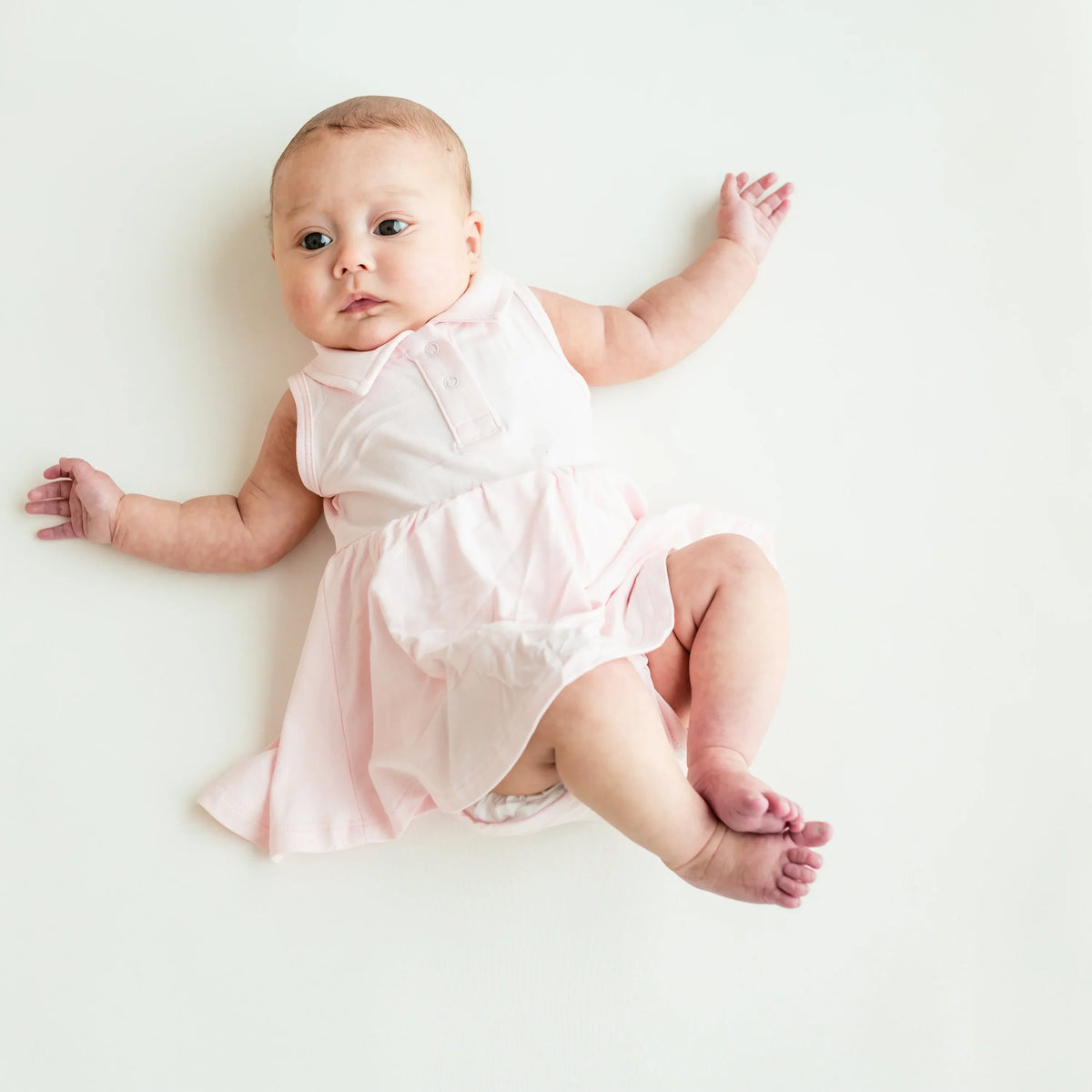 Polo Bodysuit Dress in Sakura Main image