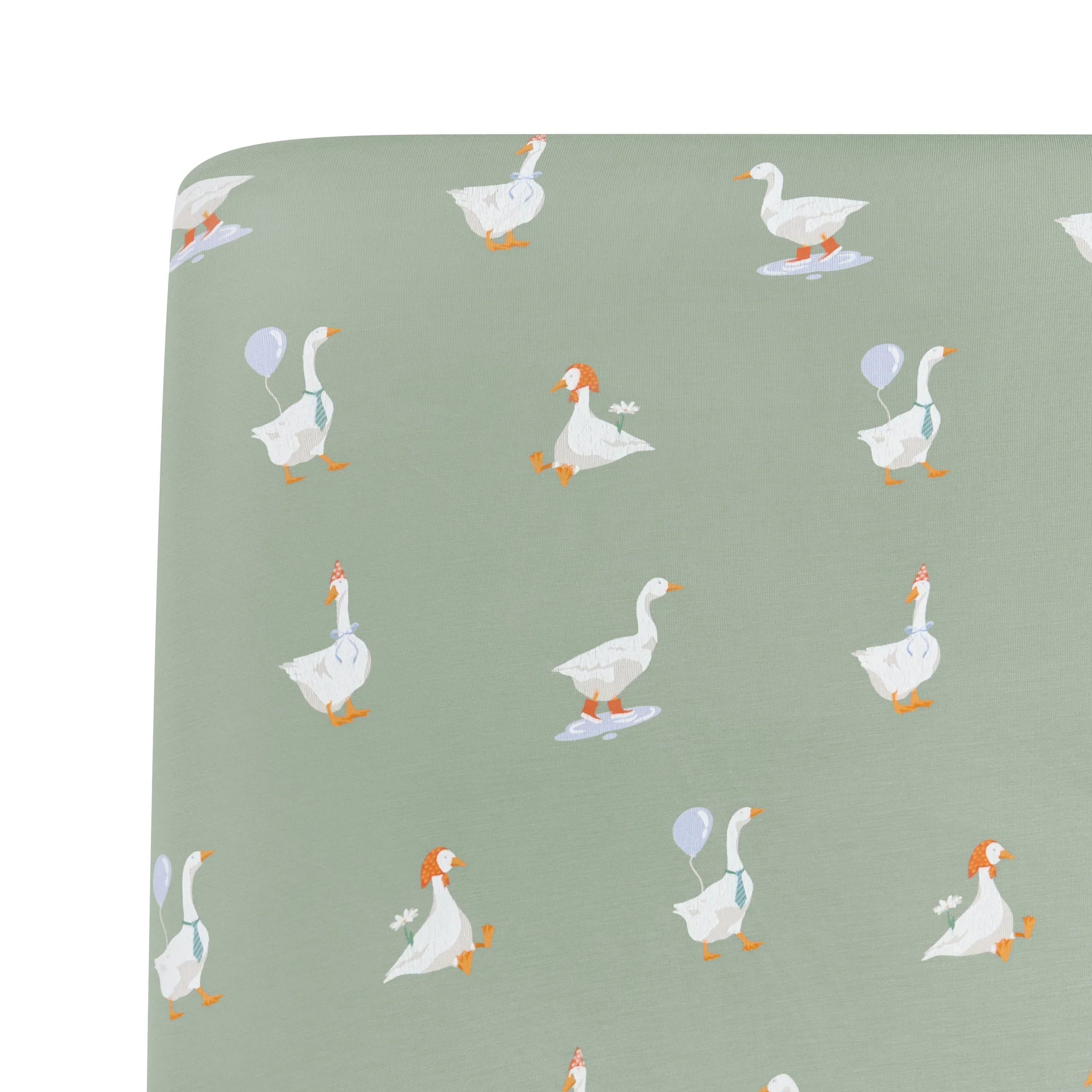 Mini Crib Sheet in Silly Goose Secondary image