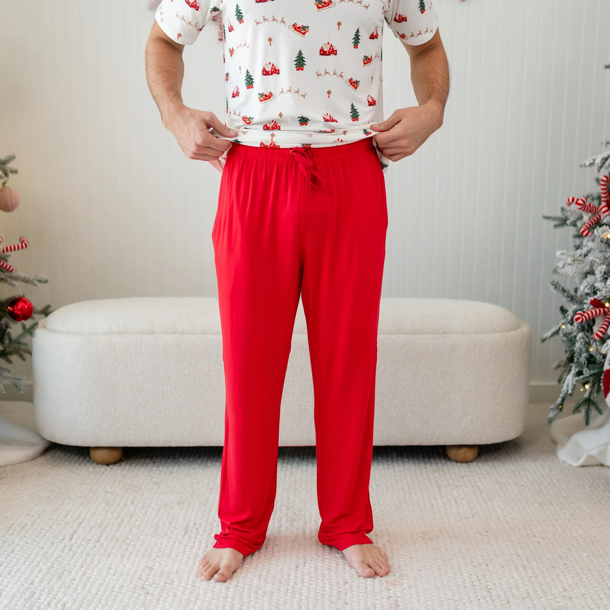 Men's Lounge Pants in Cardinal Main image