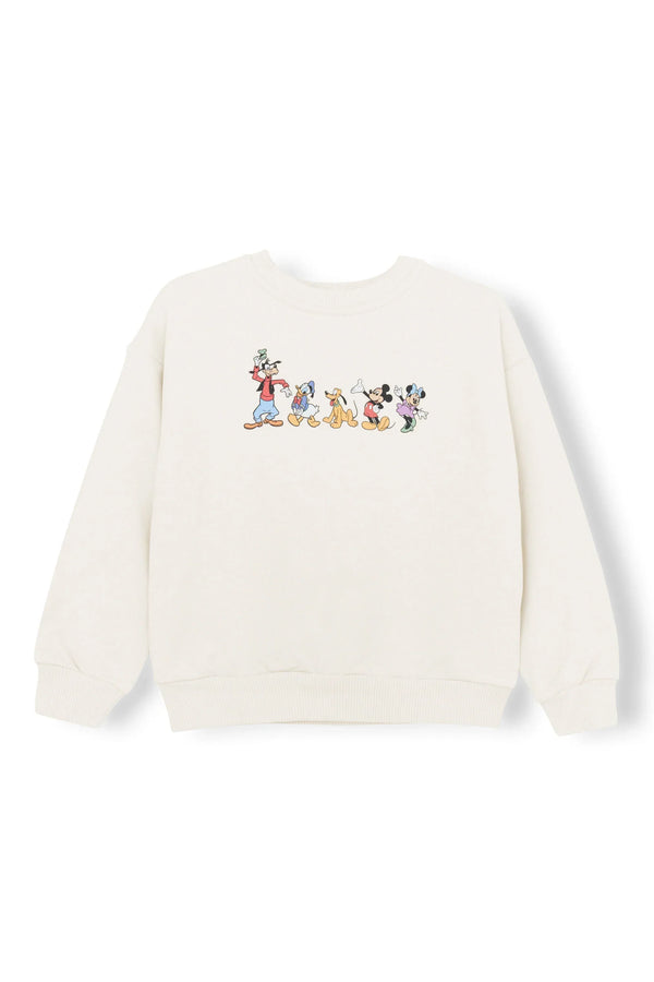Sweatshirt in Mickey and Friends on Ecru