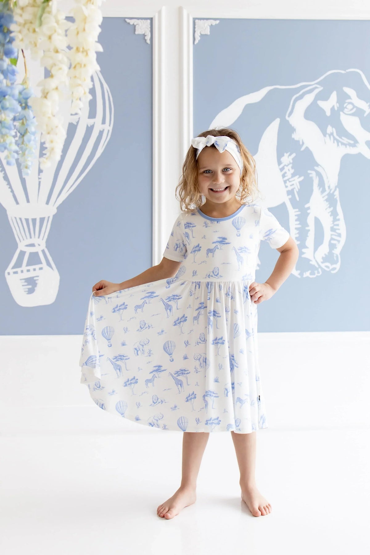 Twirl Dress in Toile Safari Main image