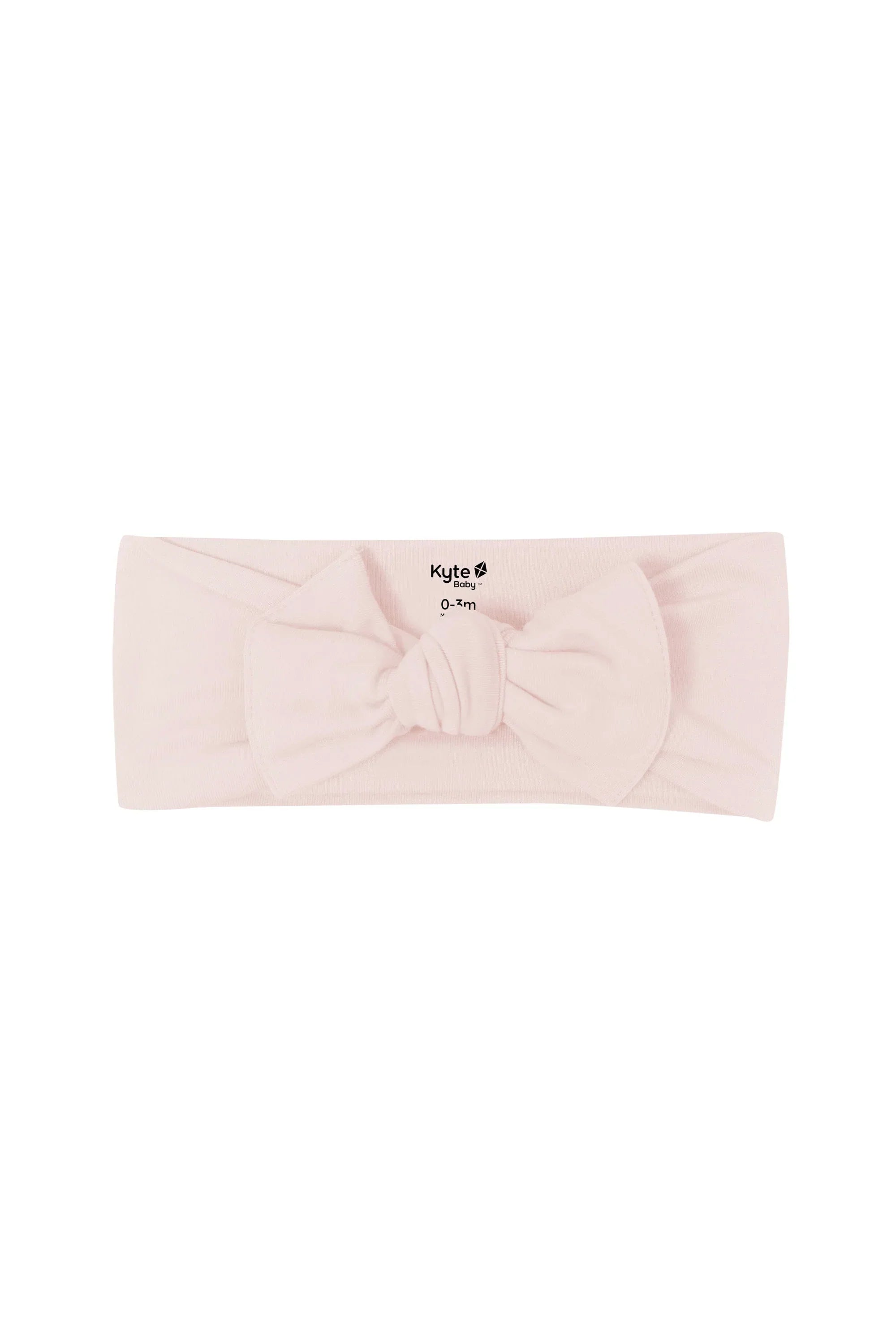 Knotted Bow Headband in Blush Secondary image