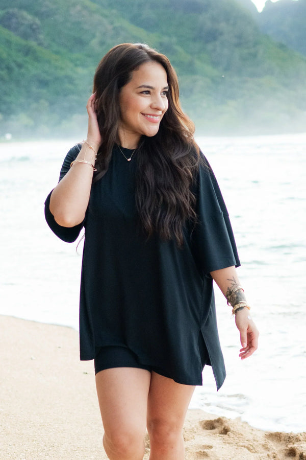 Women’s Biker Short Set in Midnight