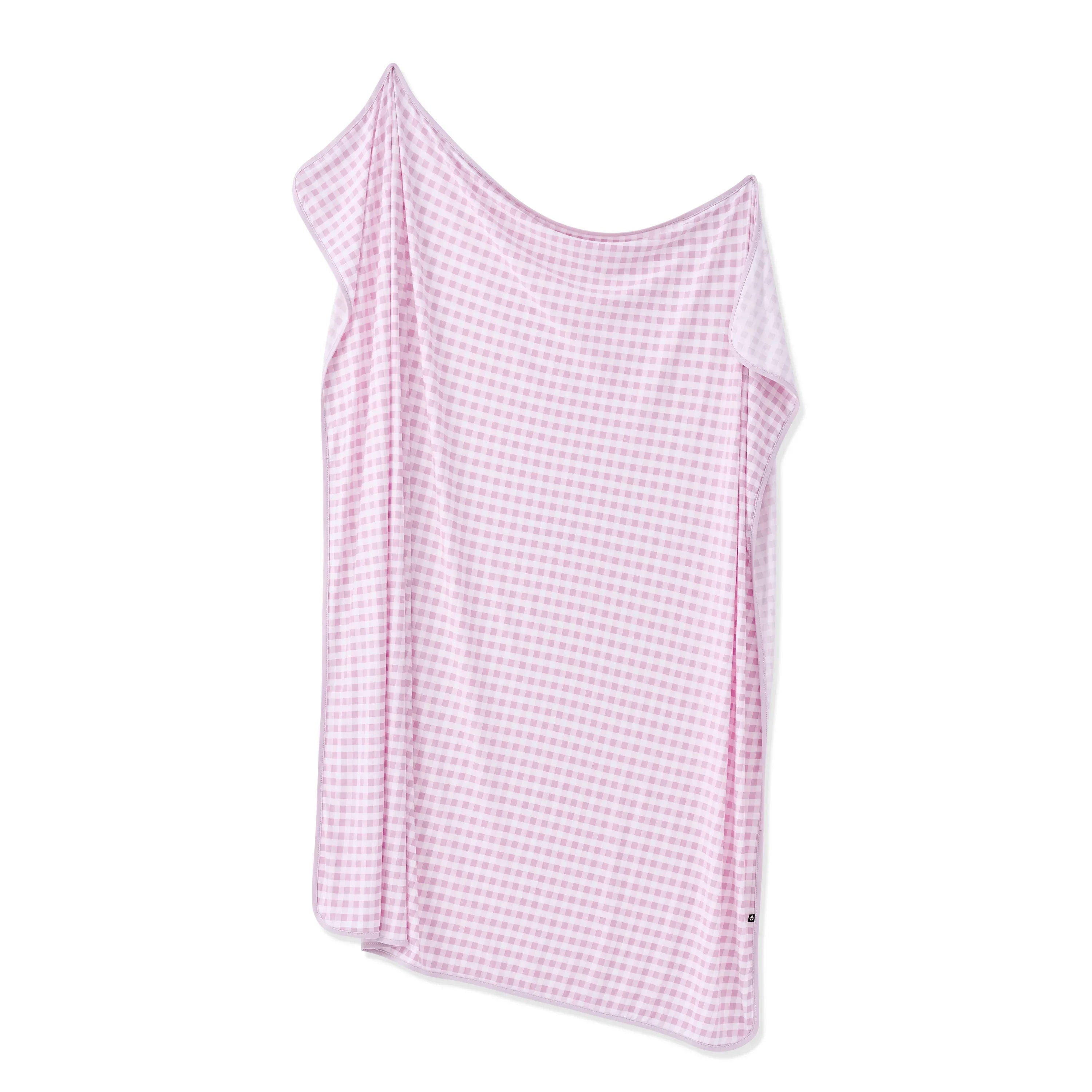 Swaddle Blanket in Gingham Thistle Secondary image