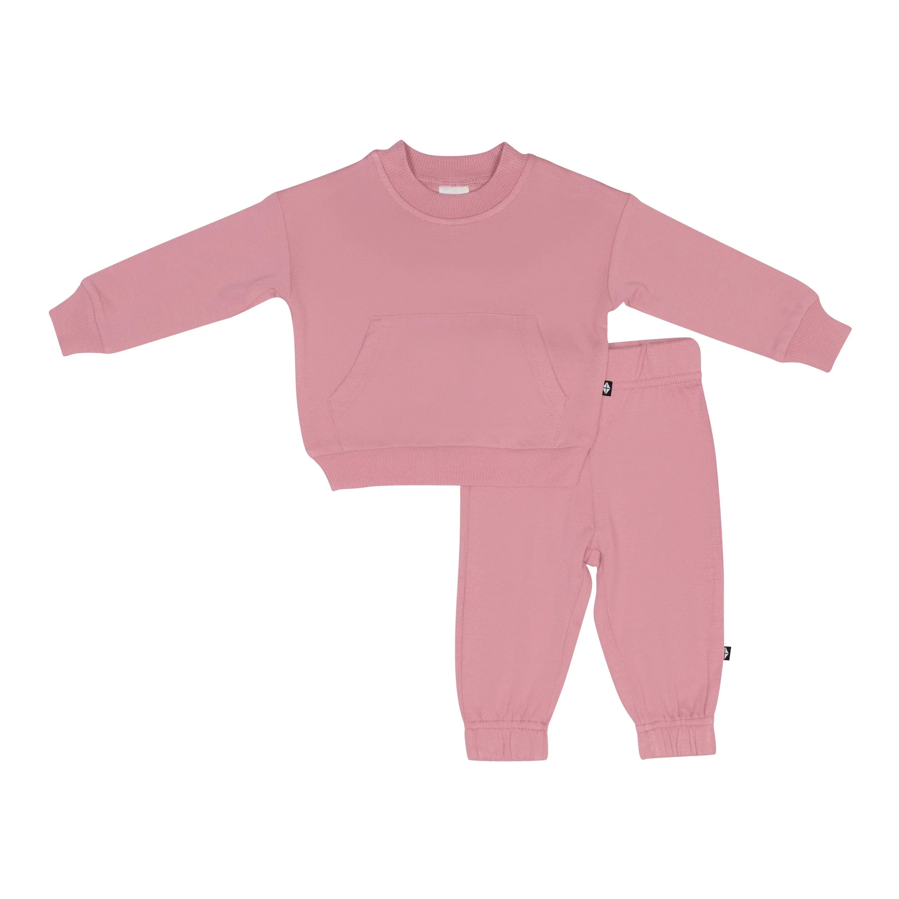 French Terry Jogger Set in Apple Blossom Secondary image