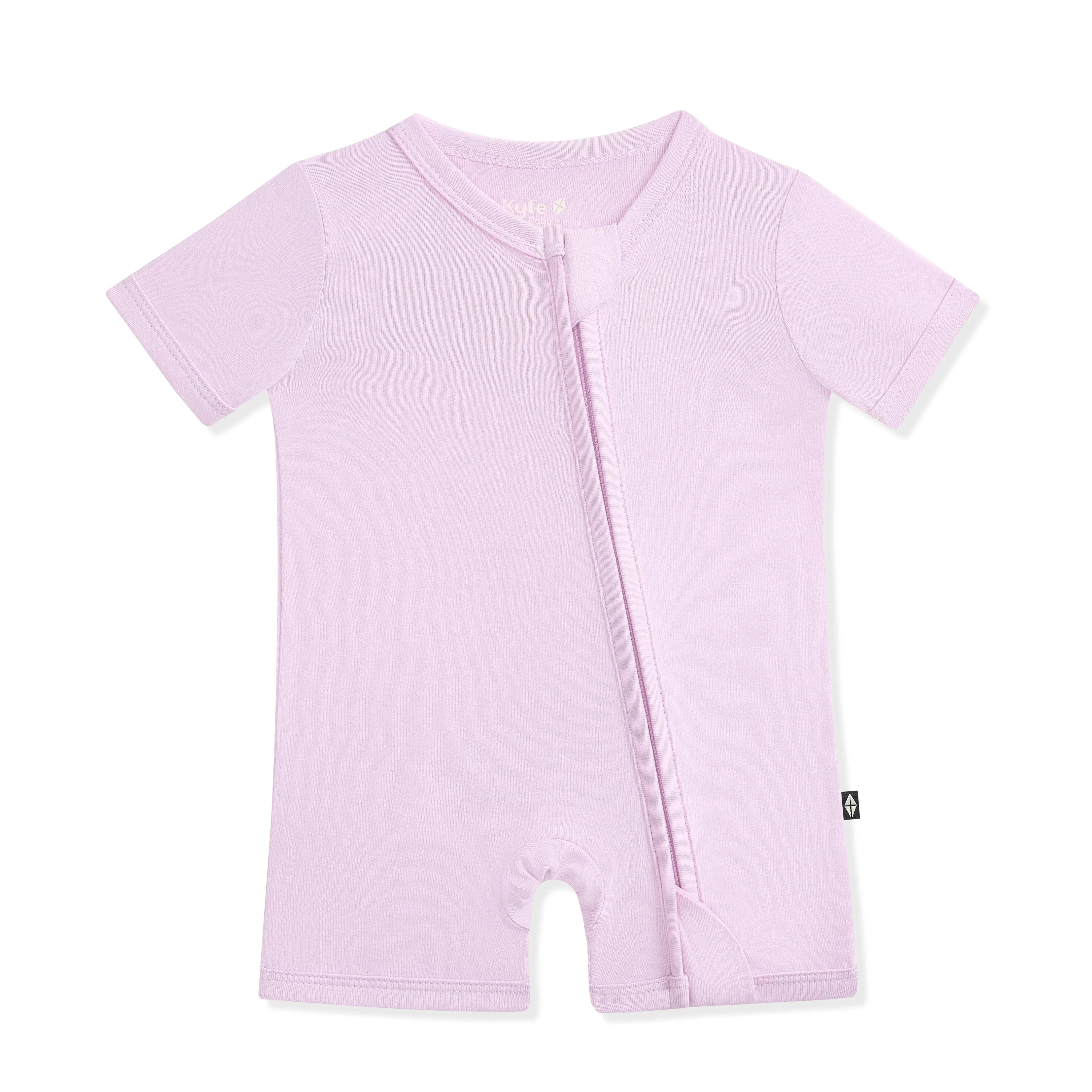 Zipper Shortall Romper in Thistle Secondary image