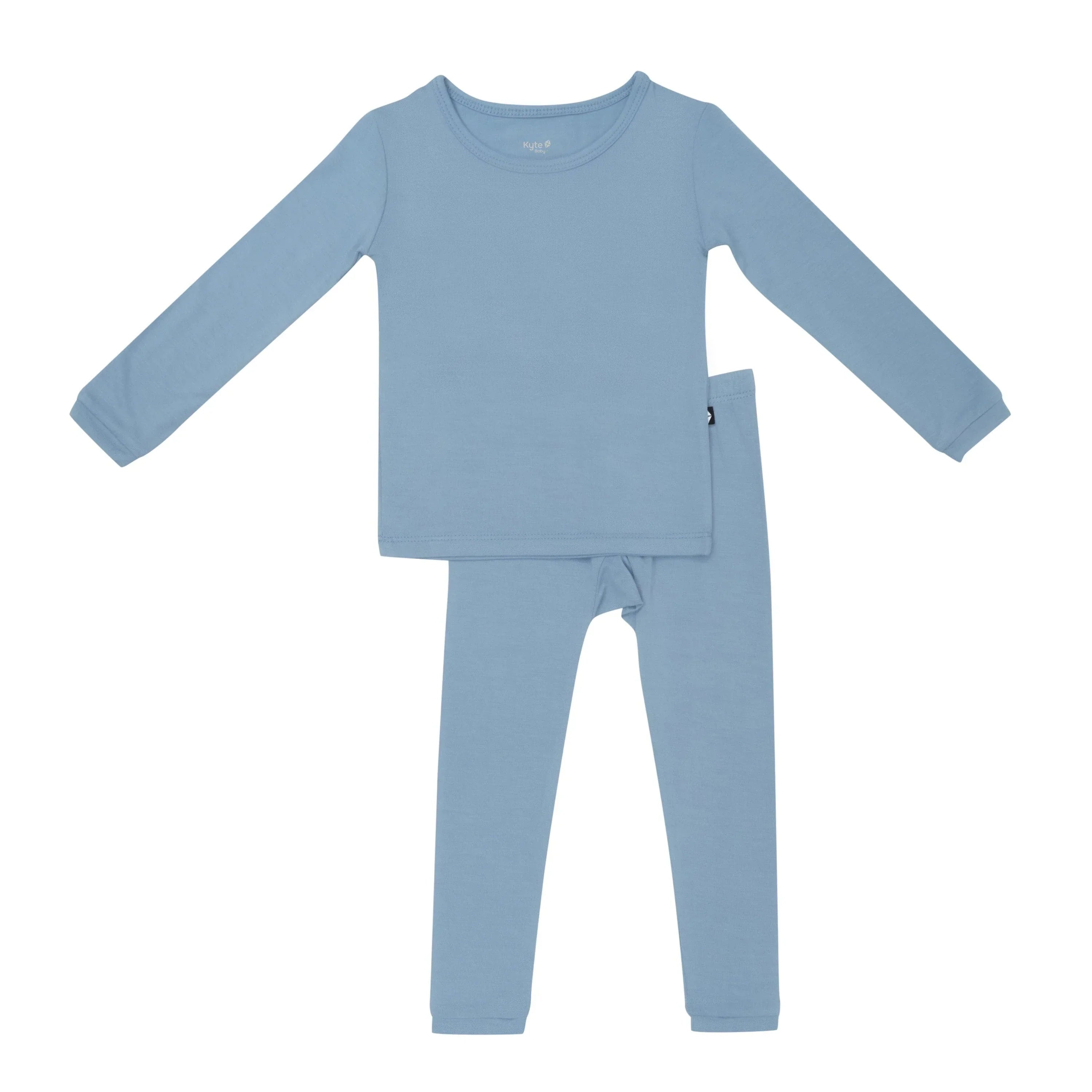 Long Sleeve Pajamas in Slate Secondary image
